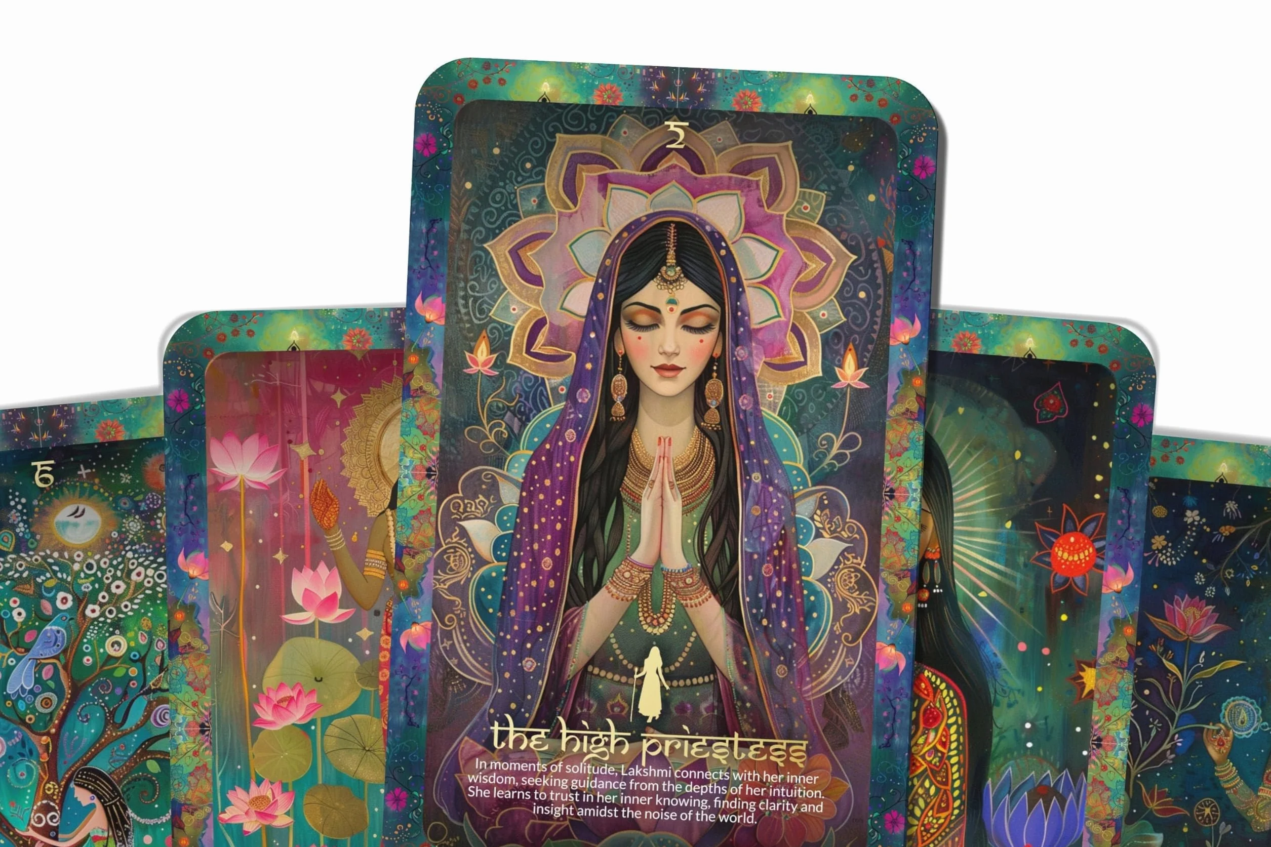 The Tarot of Lakshmi 22 Major Arcana Hindu Goddess Fortune Spiritual Wisdom