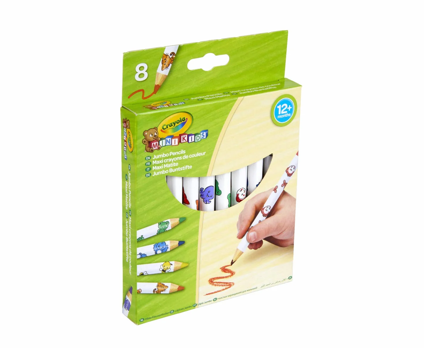 CRAYOLA 8 Maxi Crayons de Couleur Loisir créatif Mini Kids Jeu de Dessin et coloriage