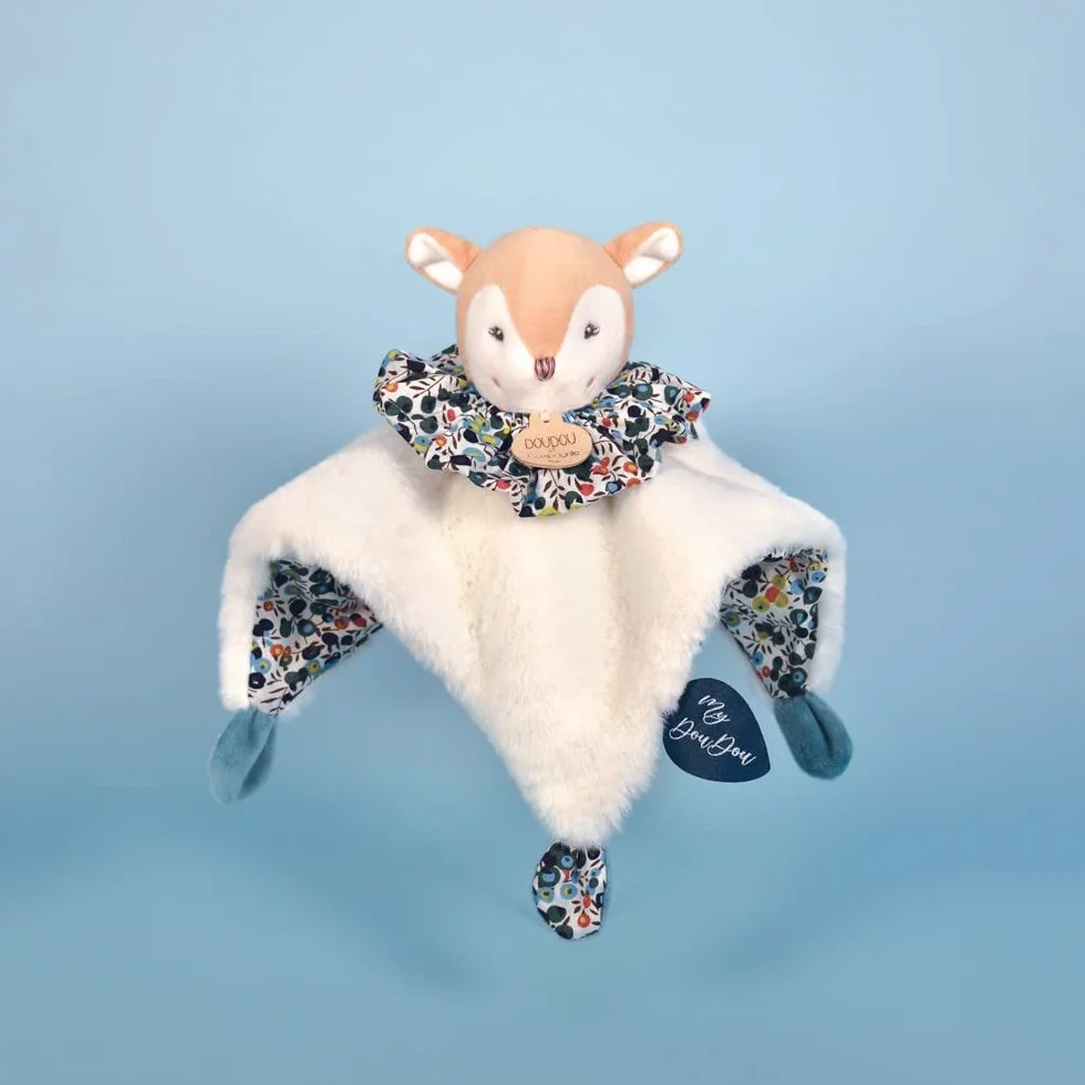 Doudou et Compagnie Doudou Boule Faon Peluche 3 en 1 25 cm Les Petits Futés
