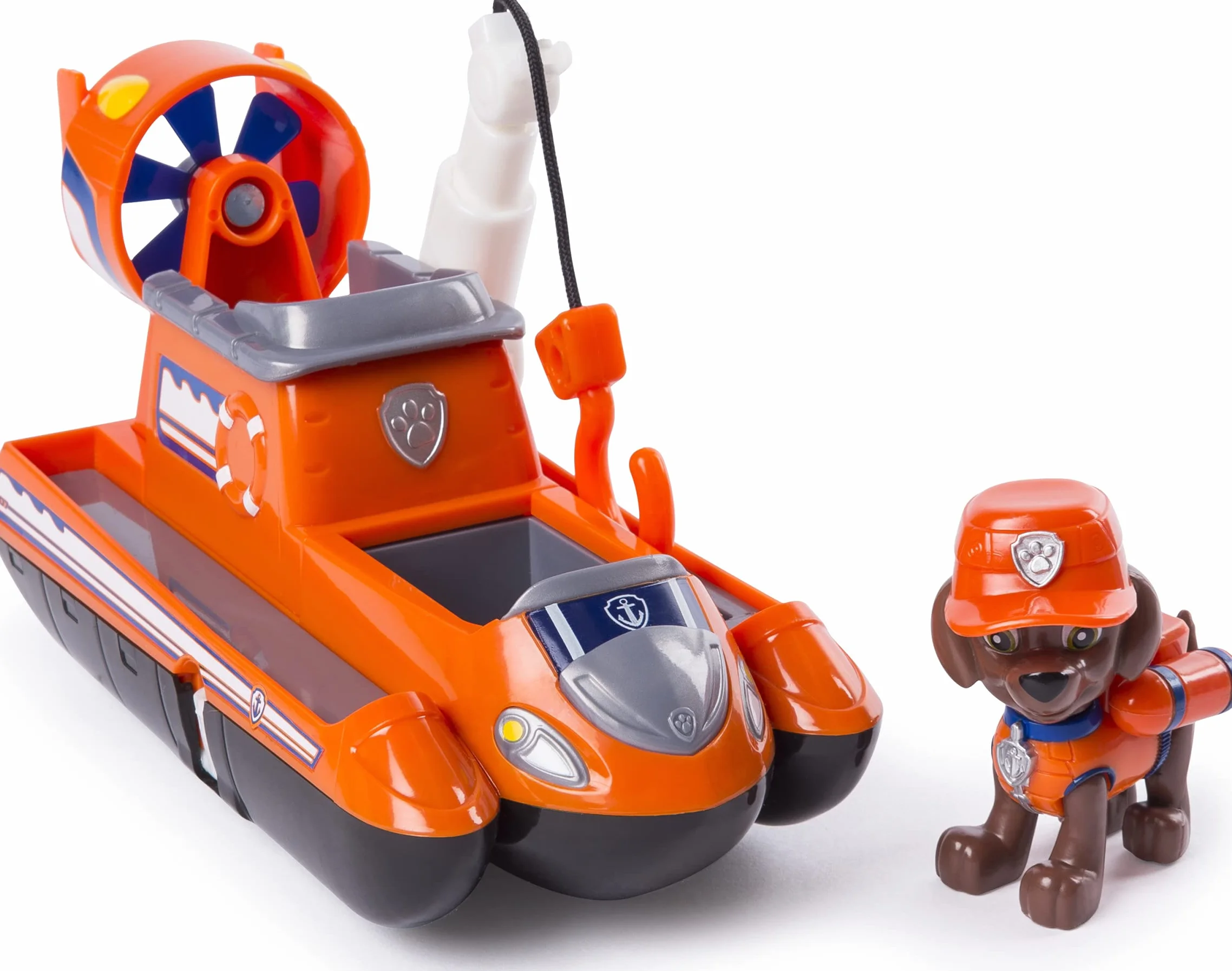 PAW PATROL Ultimate Rescue Aéroglisseur avec hélice et crochet de sauvetage 3 ans et plus Version Anglaise