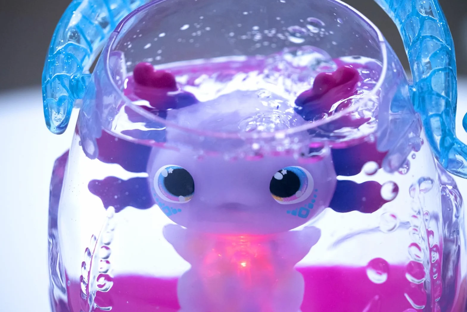 ANIMAGIC Aquarium Axolotl Transporte Ton Axolotl Lumineux Jeu Sensoriel Interactif Enfants 4 Ans