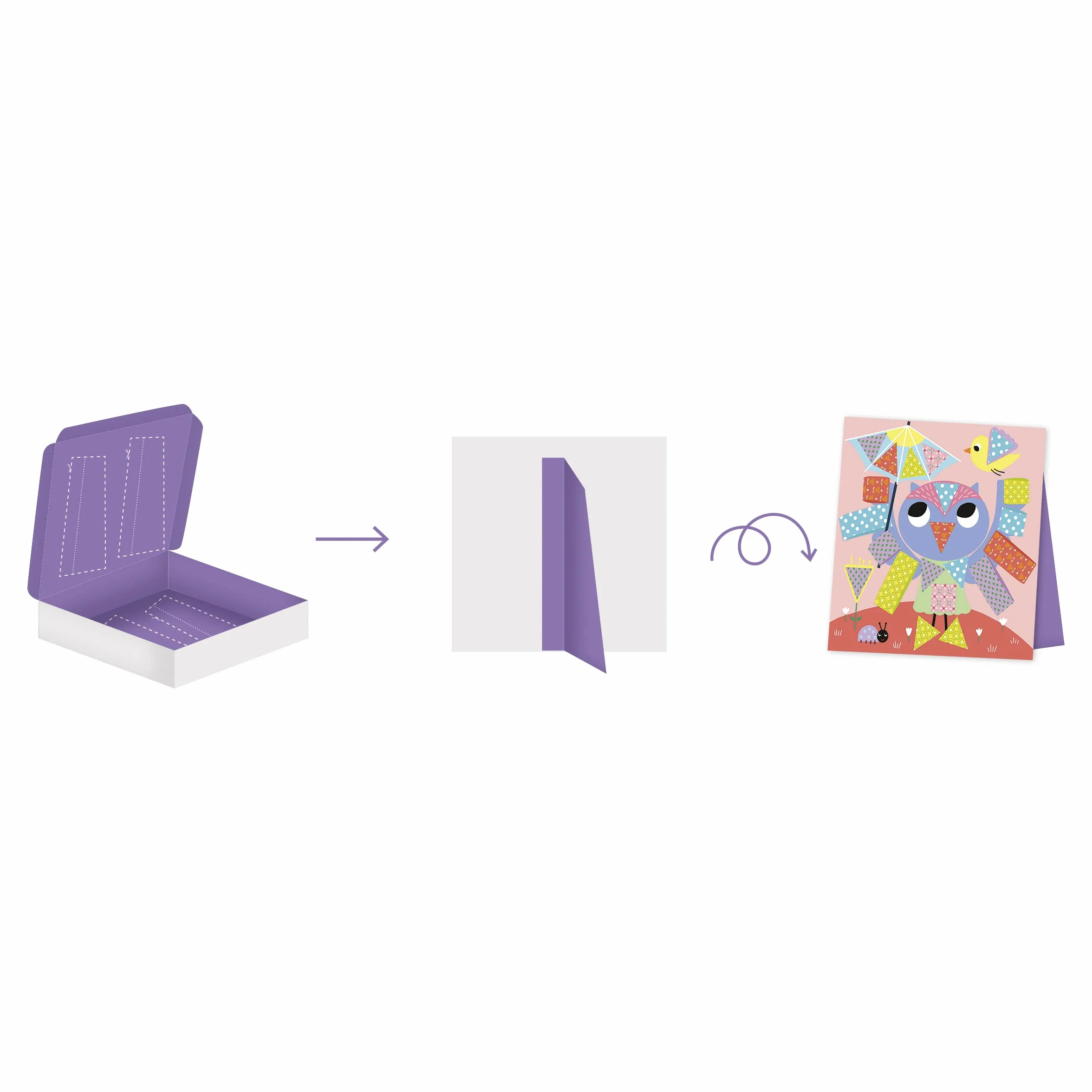 Janod Kit Découpage et Collage 4 Tableaux Dès 4 Ans
