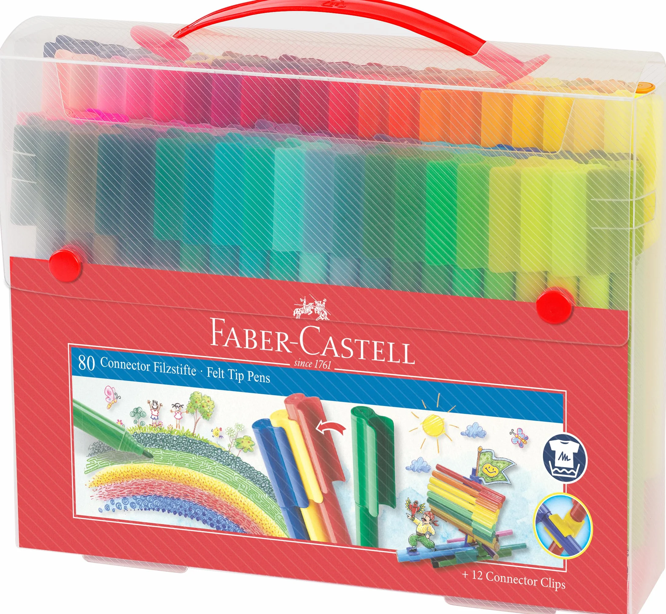 Faber-Castell 155579 Stylo feutre 80 pièces Multicolore