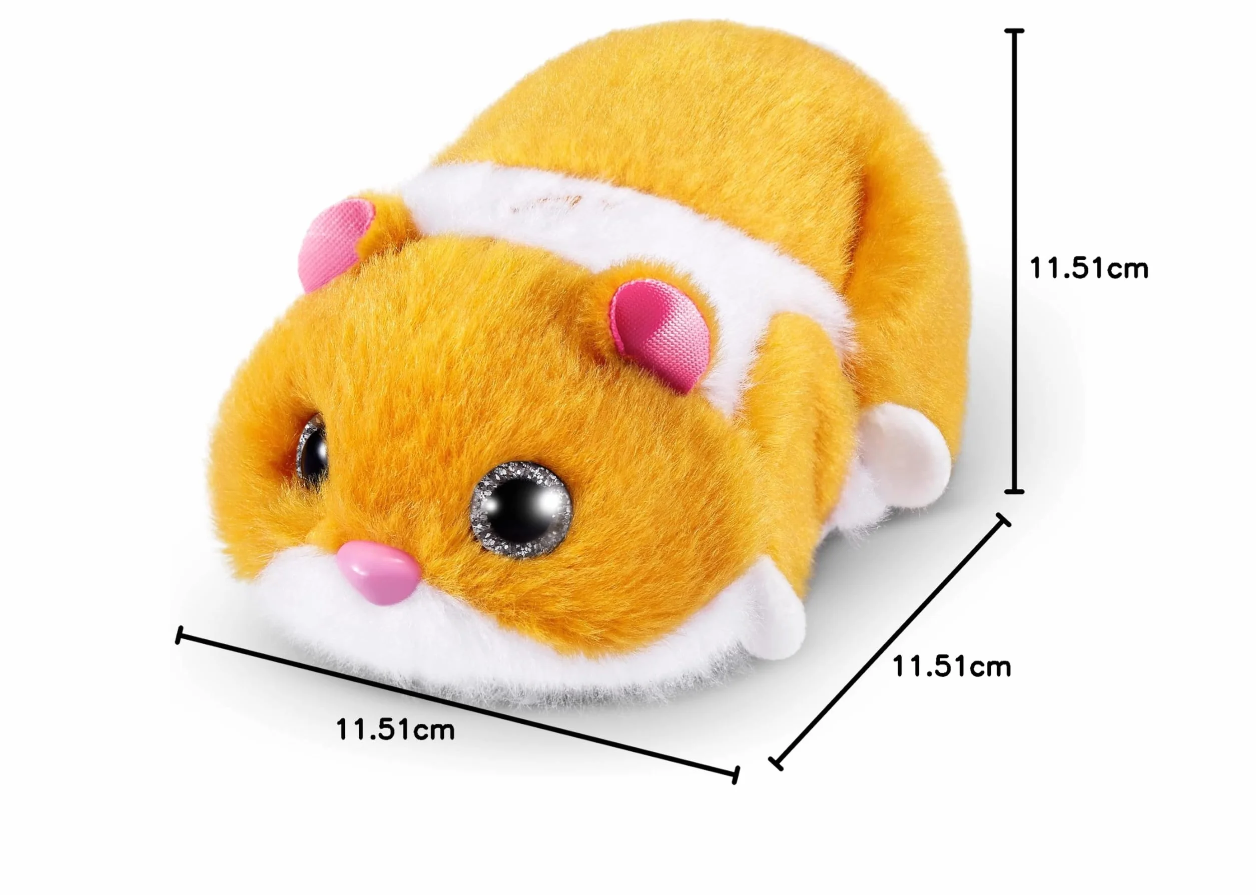 ZURU Pets Alive Hamster Mania Orange Hamster Peluche Interactif 20+ Sons Animal Électronique