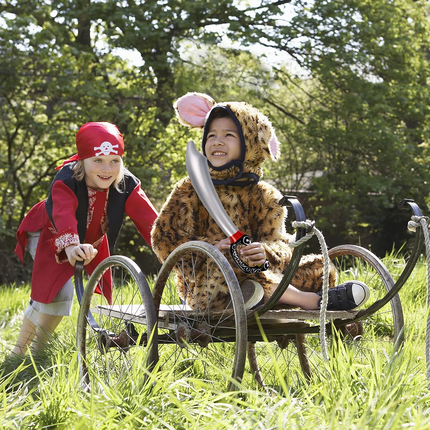 Lot de 3 épées de pirates gonflables 60 cm - Accessoires de fête et cosplay