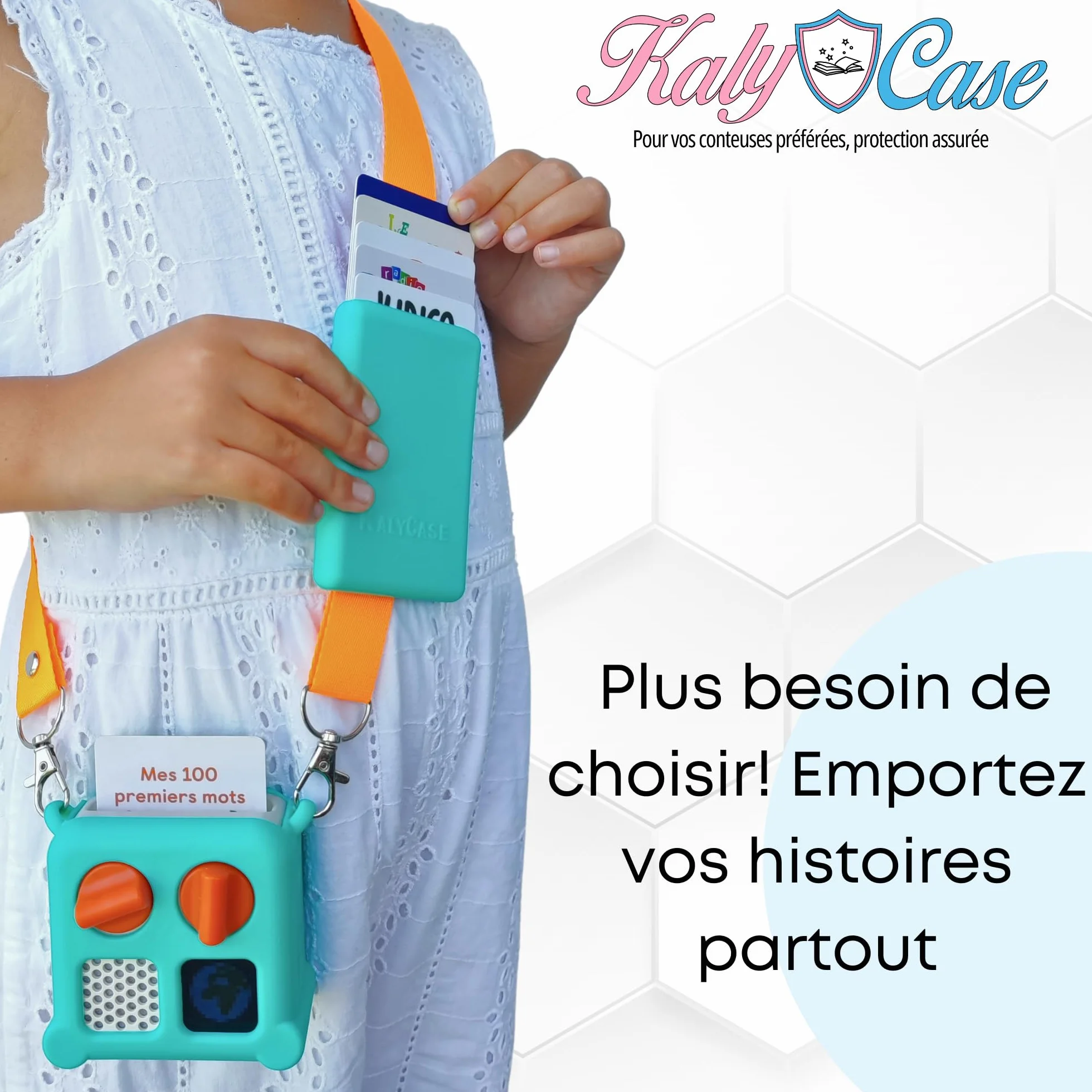 Coque Silicone YOTO Mini avec Pochette Porte-Cartes et Bandoulière Détachable Vert