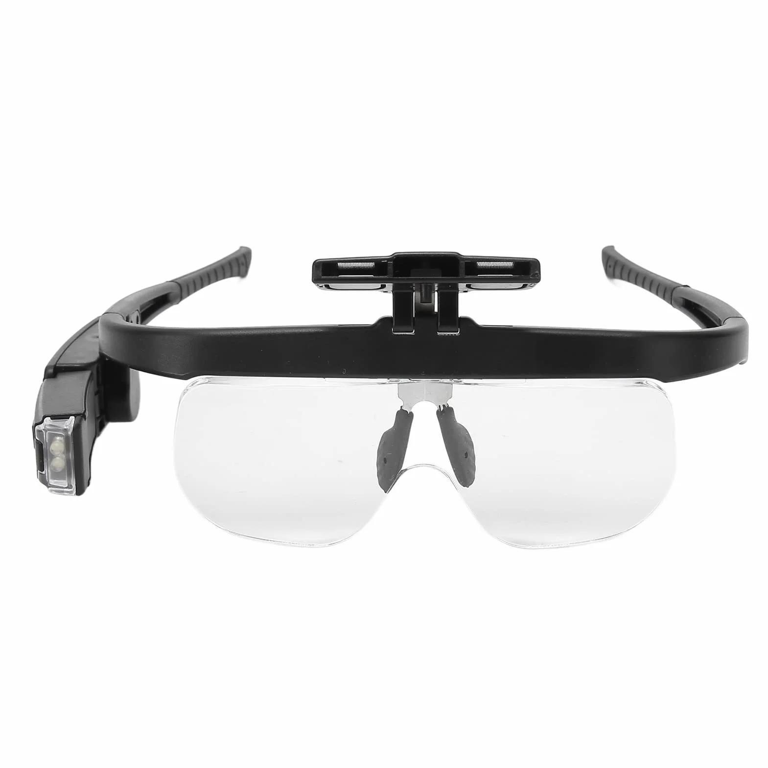 Lunettes loupes à tête rechargeables LED avec étui de rangement mains libres