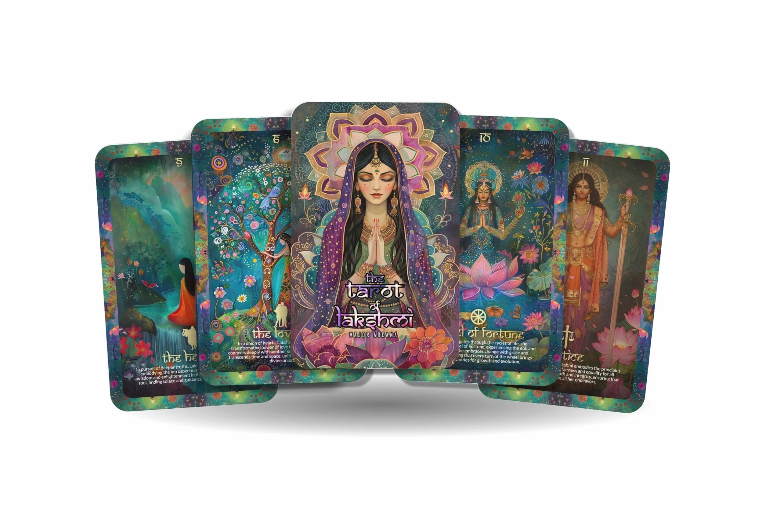 The Tarot of Lakshmi 22 Major Arcana Hindu Goddess Fortune Spiritual Wisdom