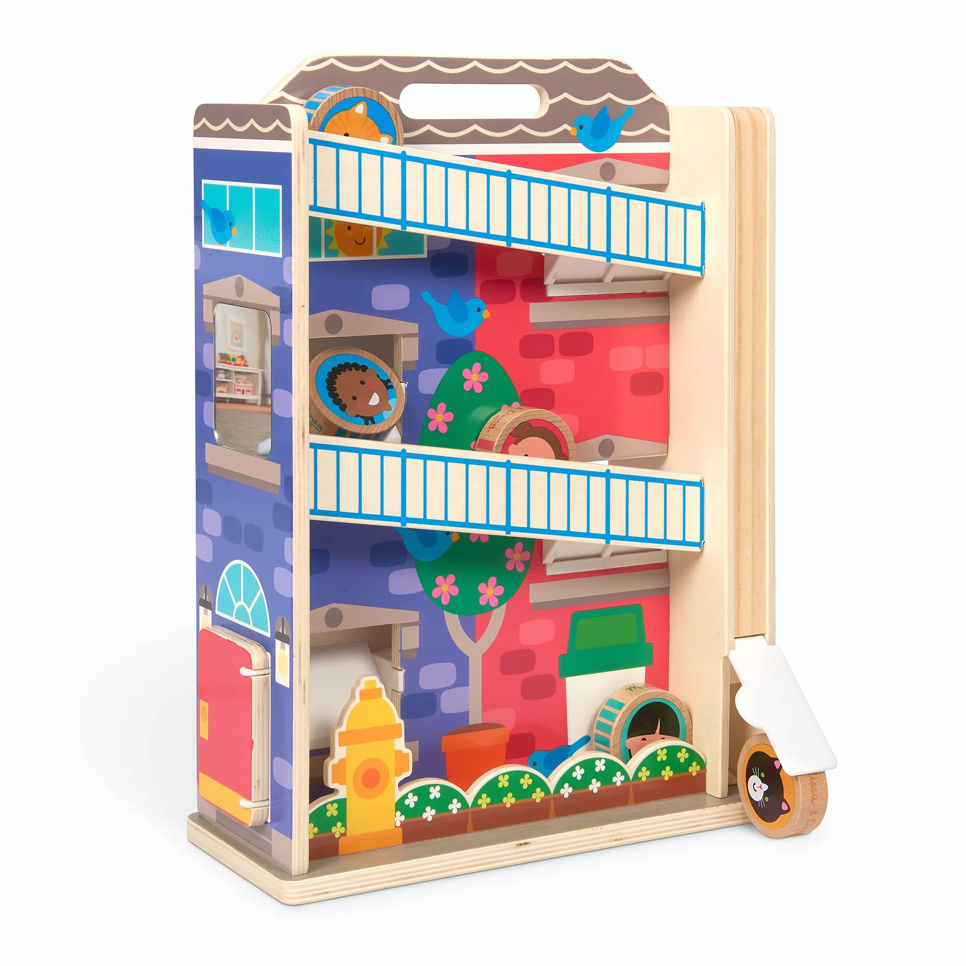 Melissa & Doug GO Tots L'Immeuble des Roulés-Boulés Jeu d'Éveil Jouet en Bois Activité Développement Apprentissage Cadeau Enfant 1 an+