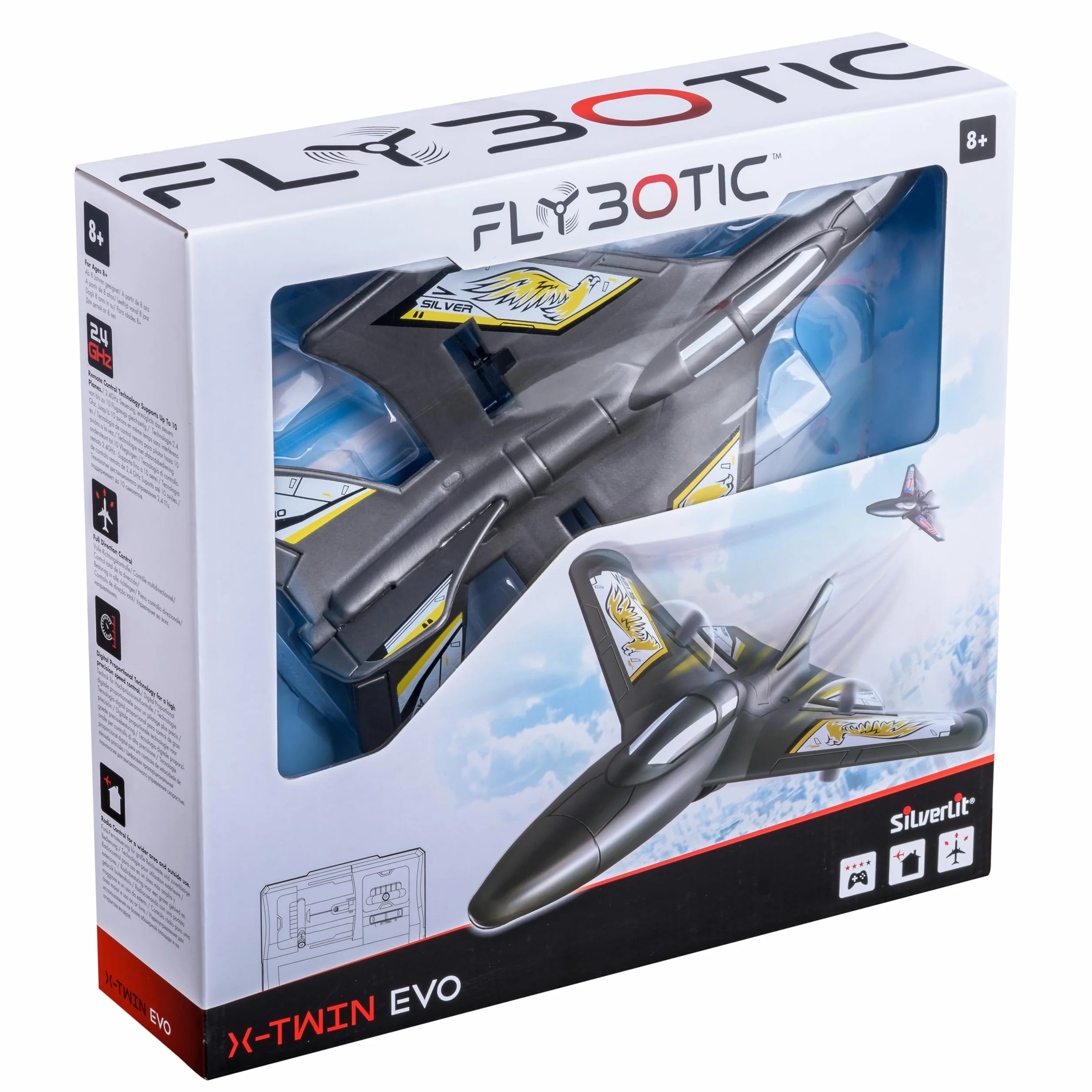 SilverLit Flybotix X-Twin Evo Jaune et Noir