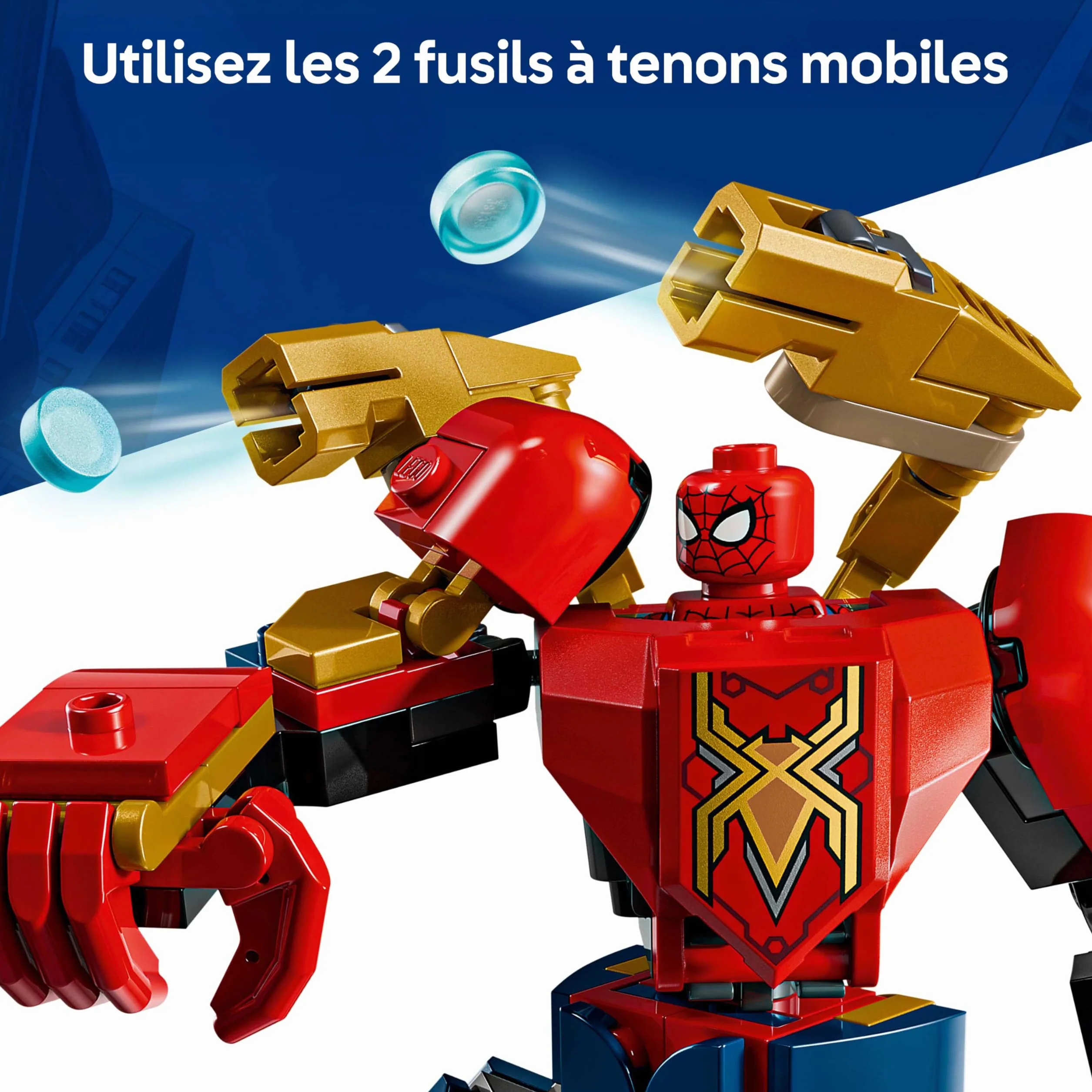 LEGO Marvel Le Combat des Robots Spider-Man contre Docteur Octopus Jouet Super-Héros 2 Figurines Action 3 Minifigurines 76338