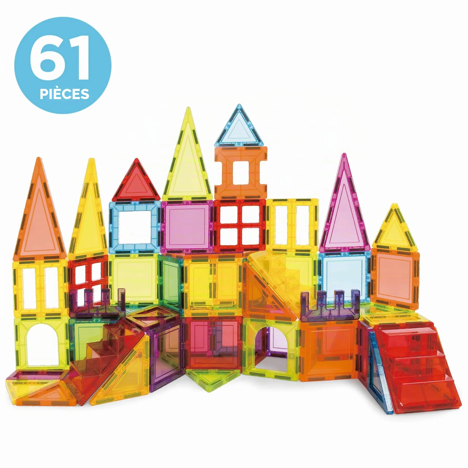 Educa Magnetics Jeu éducatif de Construction 3D magnétique 61 pièces Enfants