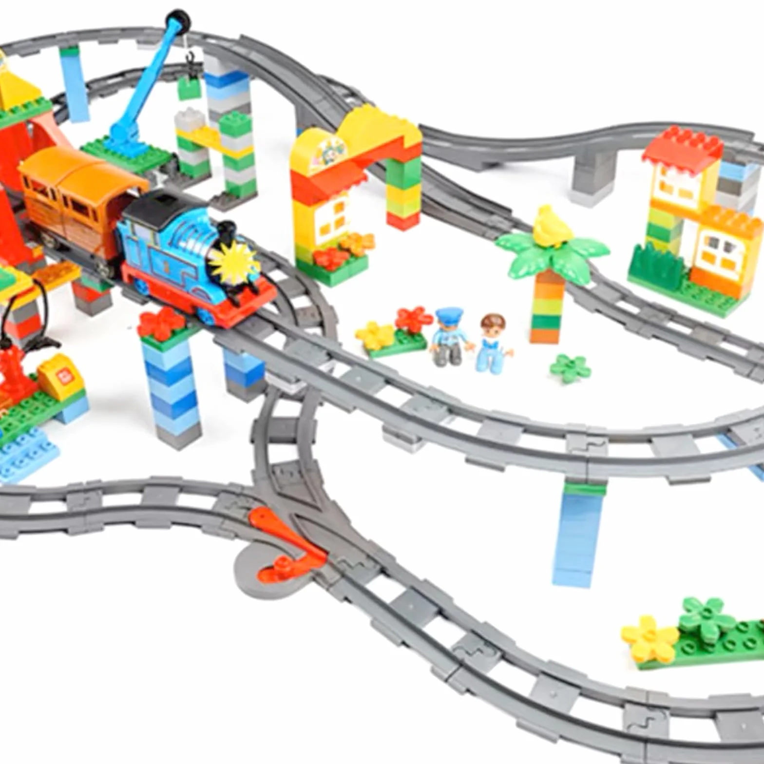 Building Blocks Train Track Set 32 pcs Rails de Chemin de Fer