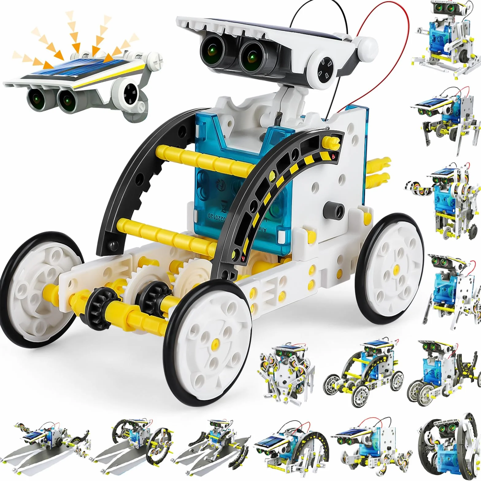 Robot Solaire 13 en 1, Jouet de Construction Éducatif pour Enfants 10-14 Ans