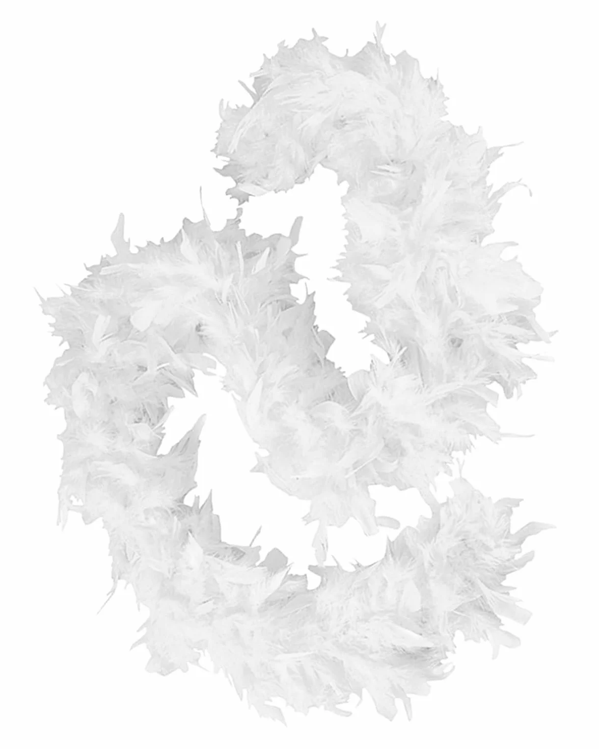 Boa en Plumes Blanc 120cm - Plume Boa pour Déguisement, Danse, Mariage, Fête, Cosplay, Halloween
