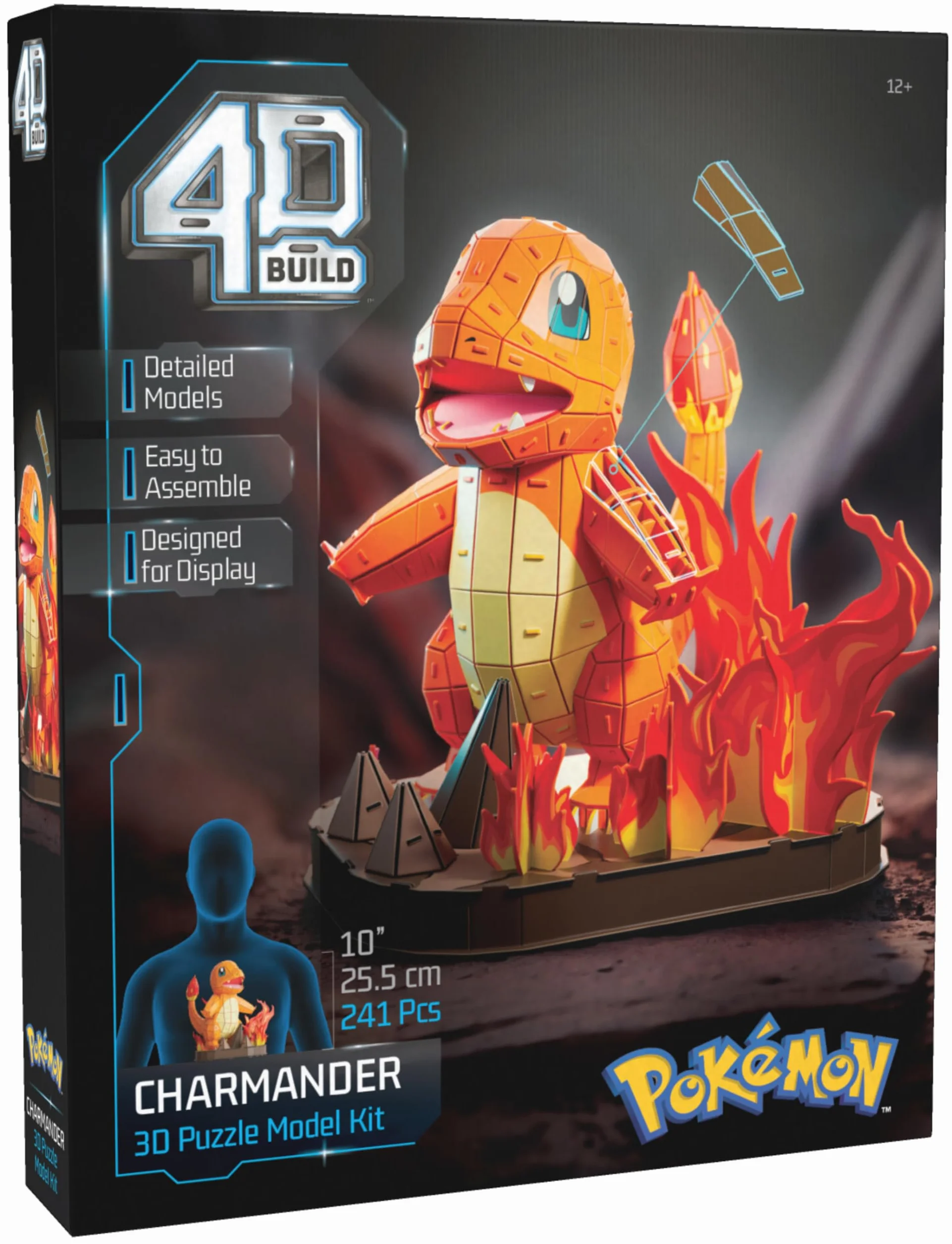 4D Build Puzzle 3D Pokémon Maquette Salamèche 241 Pièces Jeu De Construction Adulte Enfant 12 Ans Et +