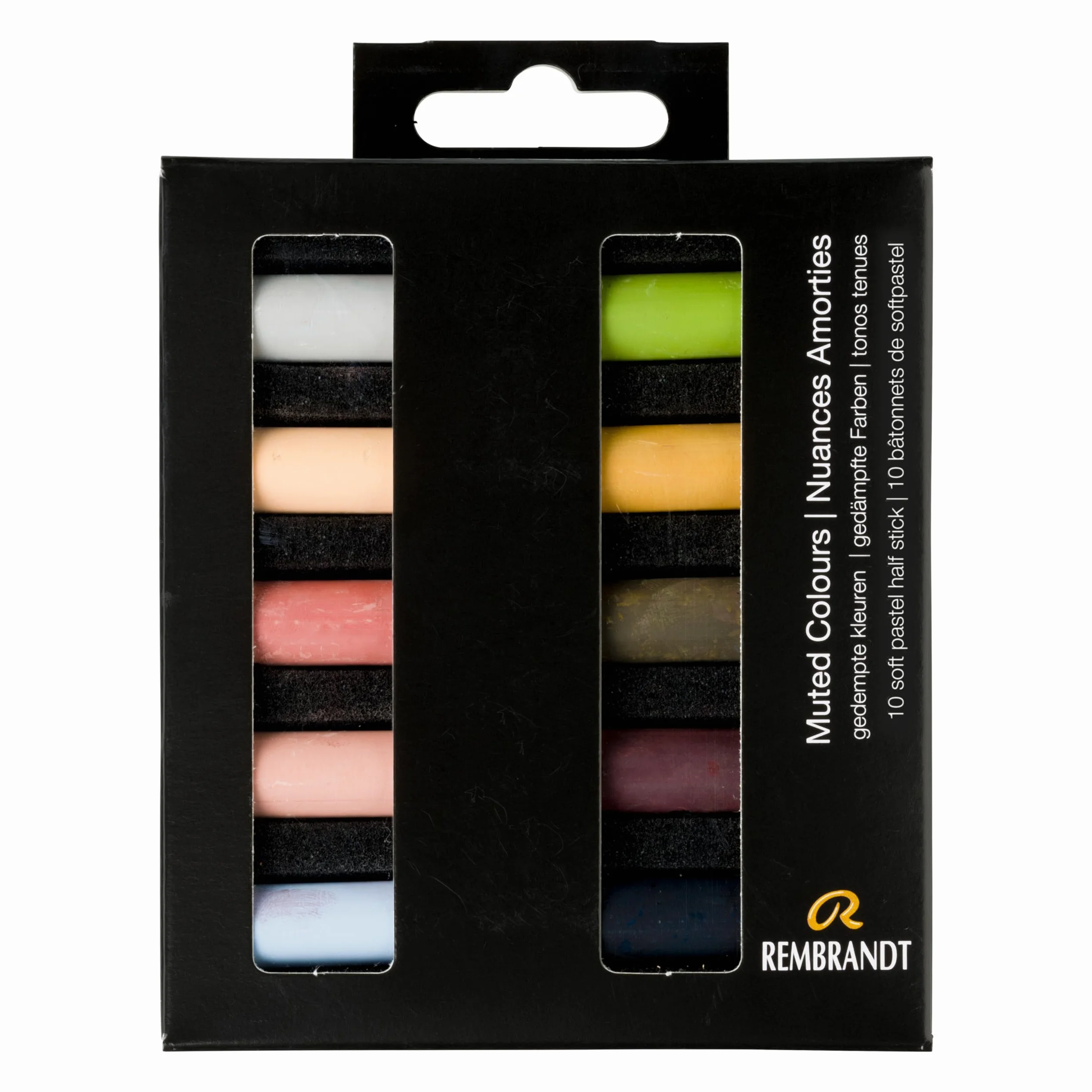 Rembrandt Professional Pastel Doux Set Muted Colours 10 Demi Pastels