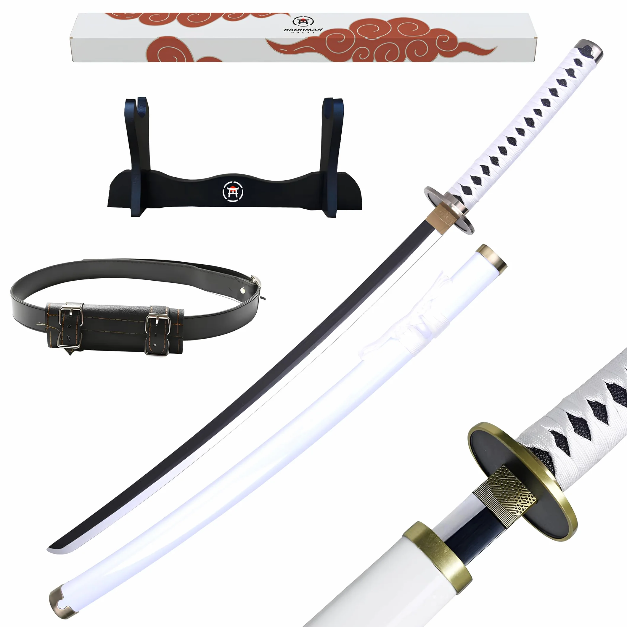 Katana One Piece Réplique Manga Sabre Bois Ceinture Cosplay Décoration Jouet