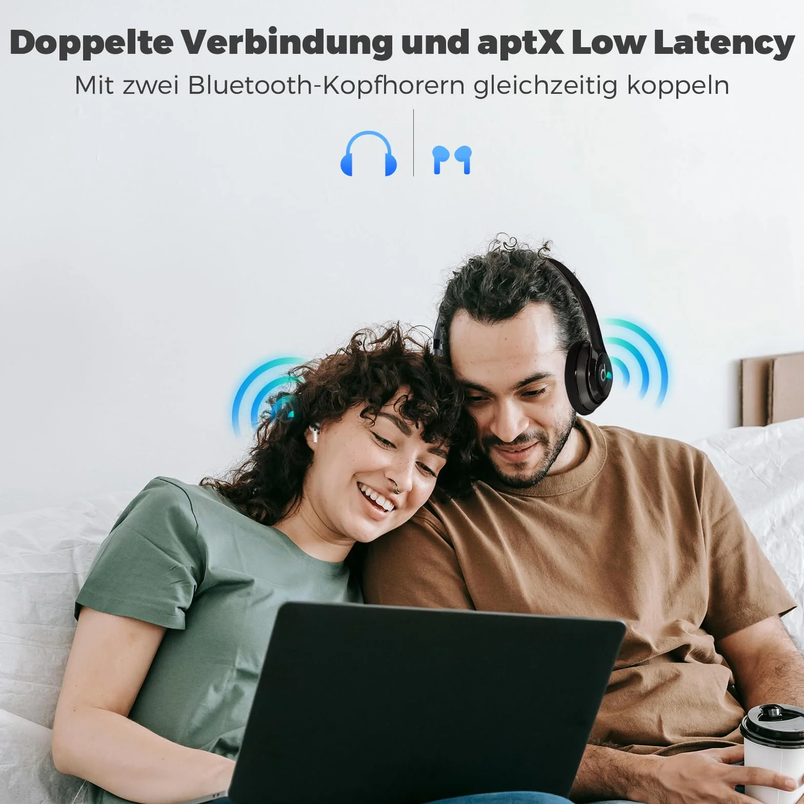 Bluetooth 5.3 Adaptateur Emetteur Récepteur 2 en 1 Jack AUX 3.5 mm pour TV Voiture Airpods