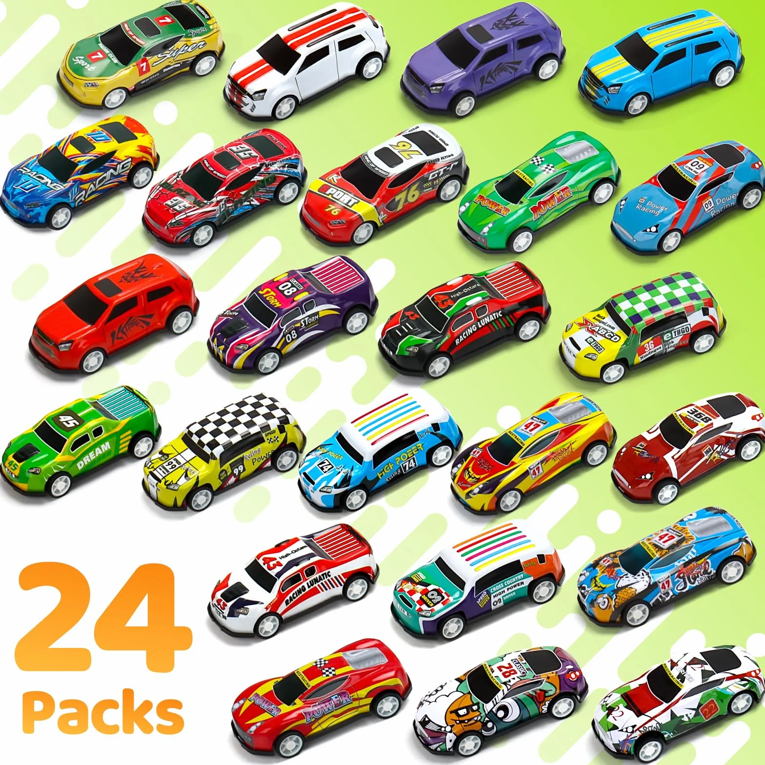 Voitures Jouets en Métal 24 Pièces avec Tapis de Jeu et Barrage Routier 6,8cm Cadeau pour Enfant Garçon 2-8 Ans