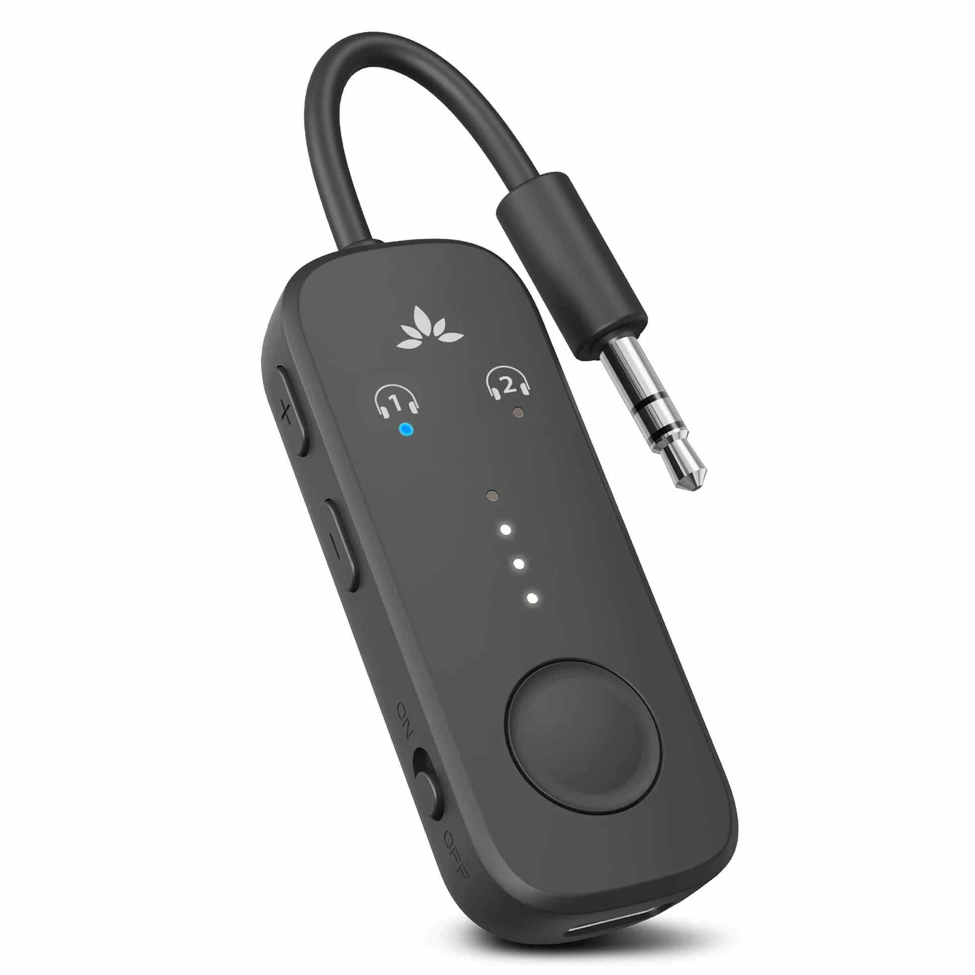Avantree Relay Adaptateur Bluetooth 5.3 Avion Qualcomm aptX Adaptive 20H Autonomie Emetteur Audio sans Fil 3,5mm