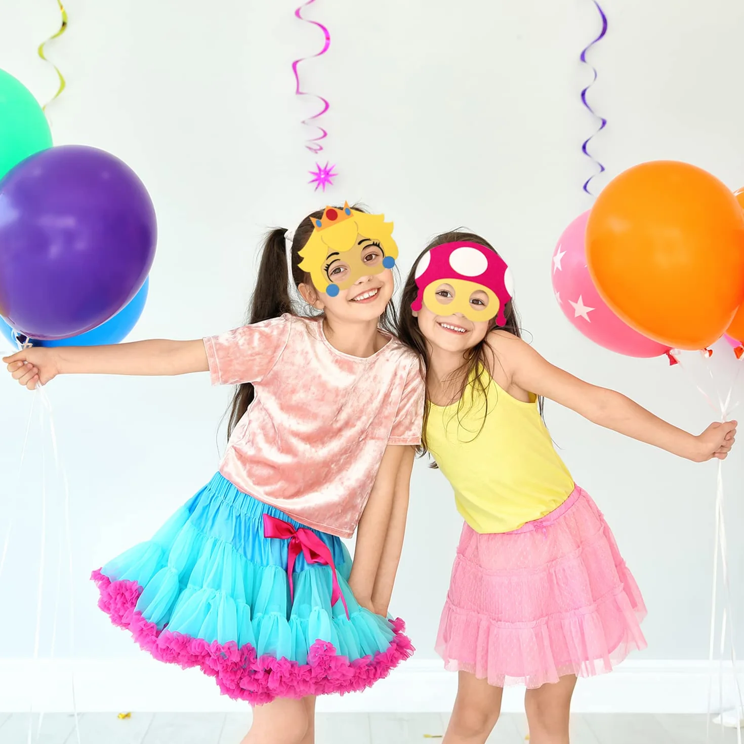 LURICO 12 Pièces Masques pour Enfants, Masque de Feutre, Déguisement Cosplay Fête Anniversaire Halloween Noël