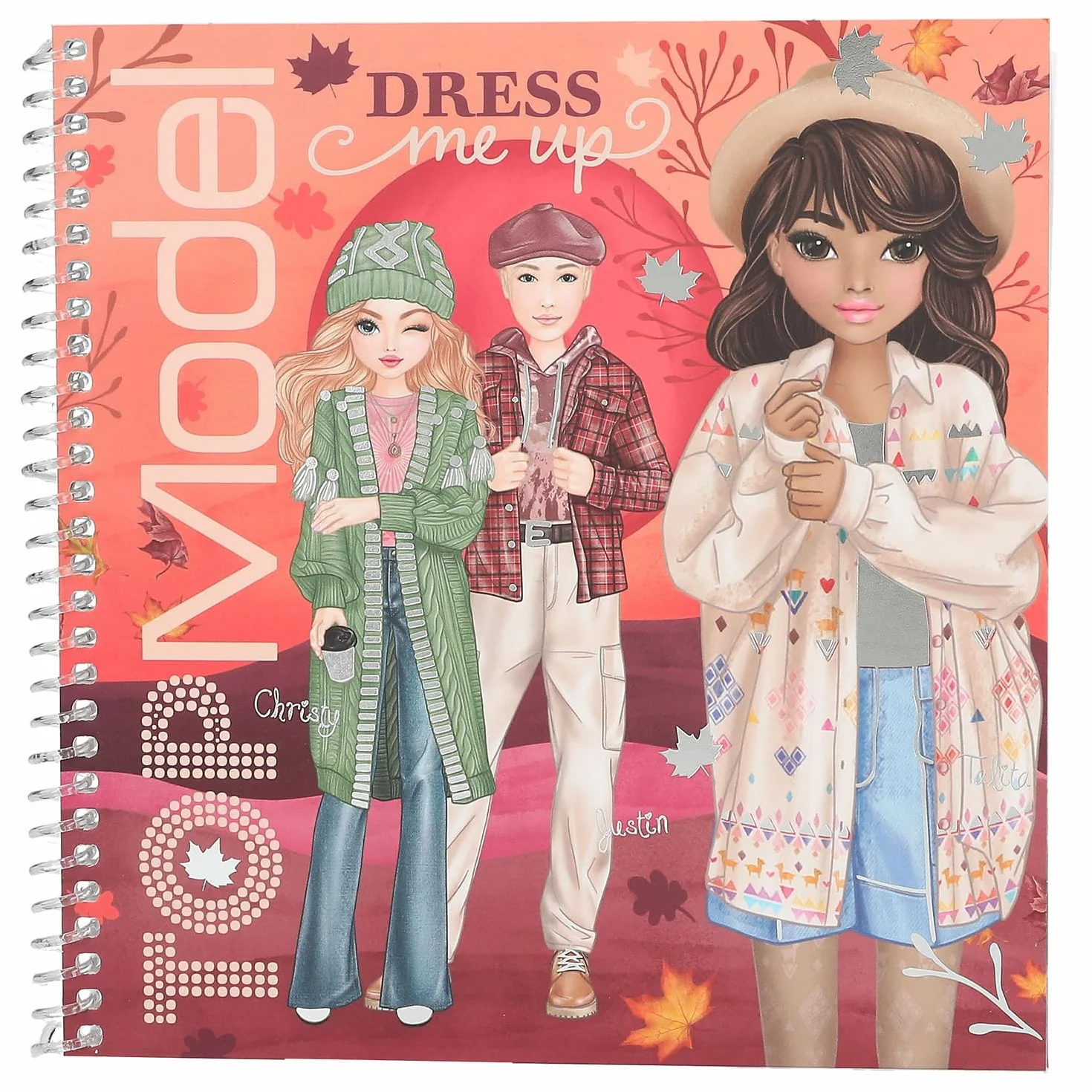 Depesche TOPModel Cosy Livre d'autocollants 24 pages 11 feuilles stickers tenues