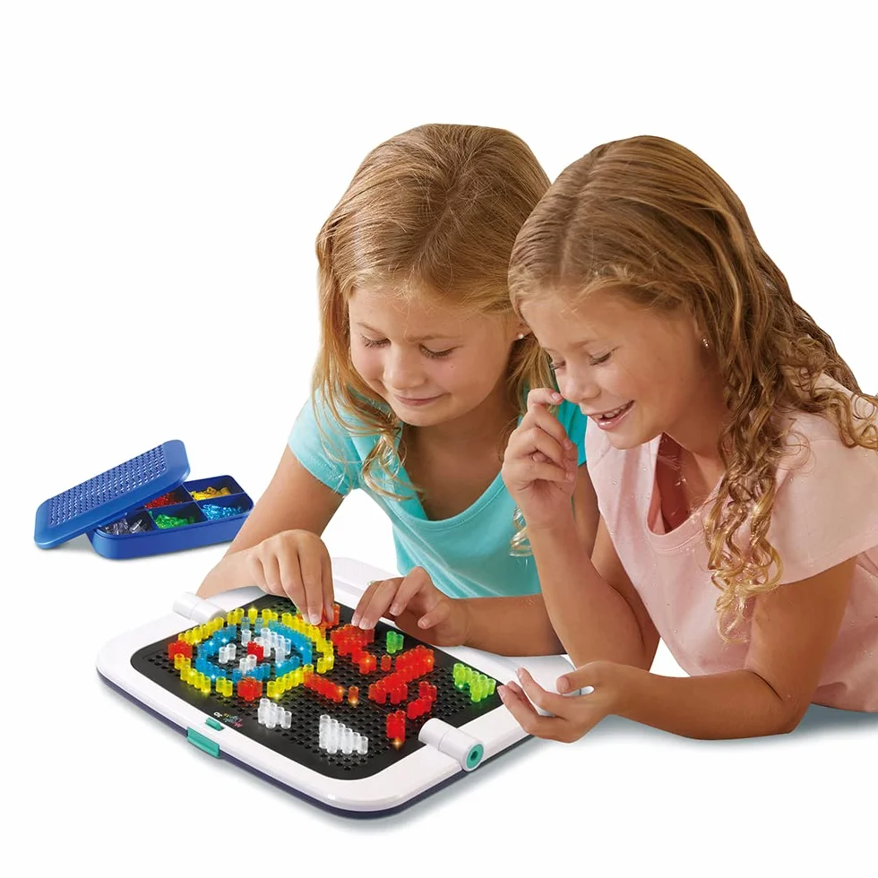 VTech Magic Lights 3D Atelier Créatif Enfant Tableaux Lumineux 2D 3D Jeu Éducatif Cadeau 5 Ans
