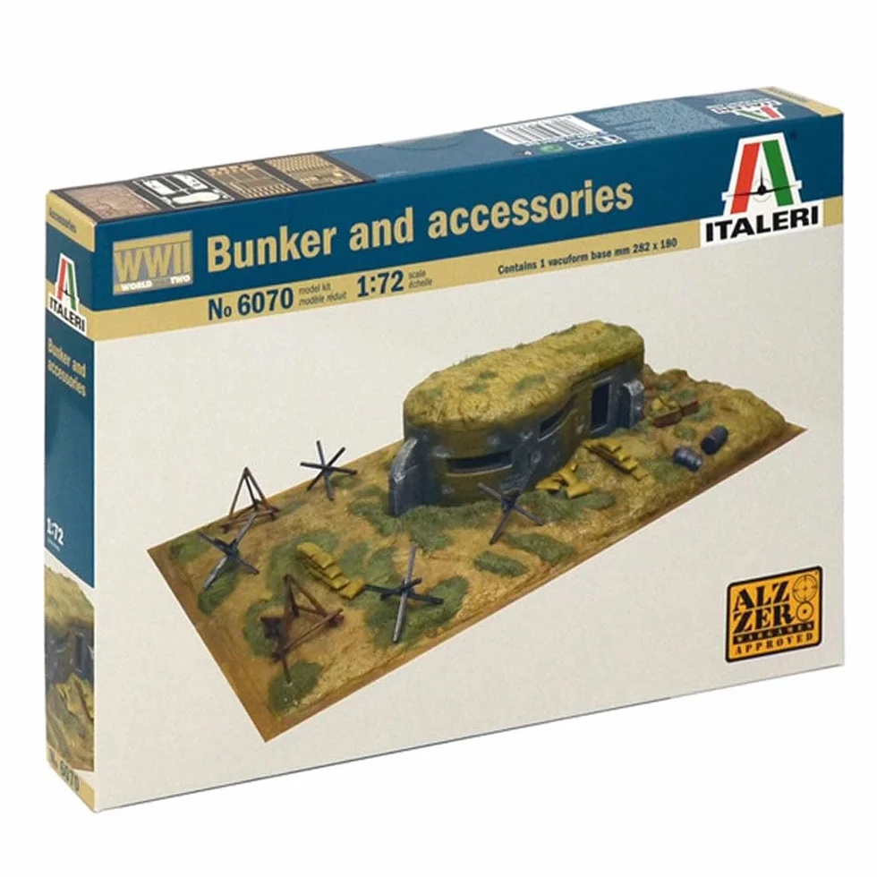 Italeri Figurine Bunker et Accessoires Maquette Echelle 1:72
