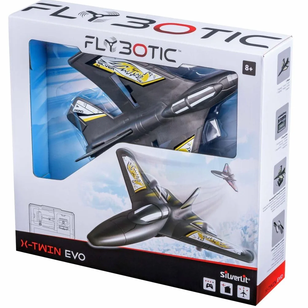 SilverLit Flybotix X-Twin Evo Jaune et Noir