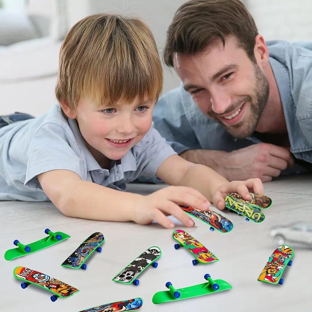 Planches à Doigts Stylées 16 Pièces, Mini Skateboards Professionnels, Skateboard Enfants Cadeau