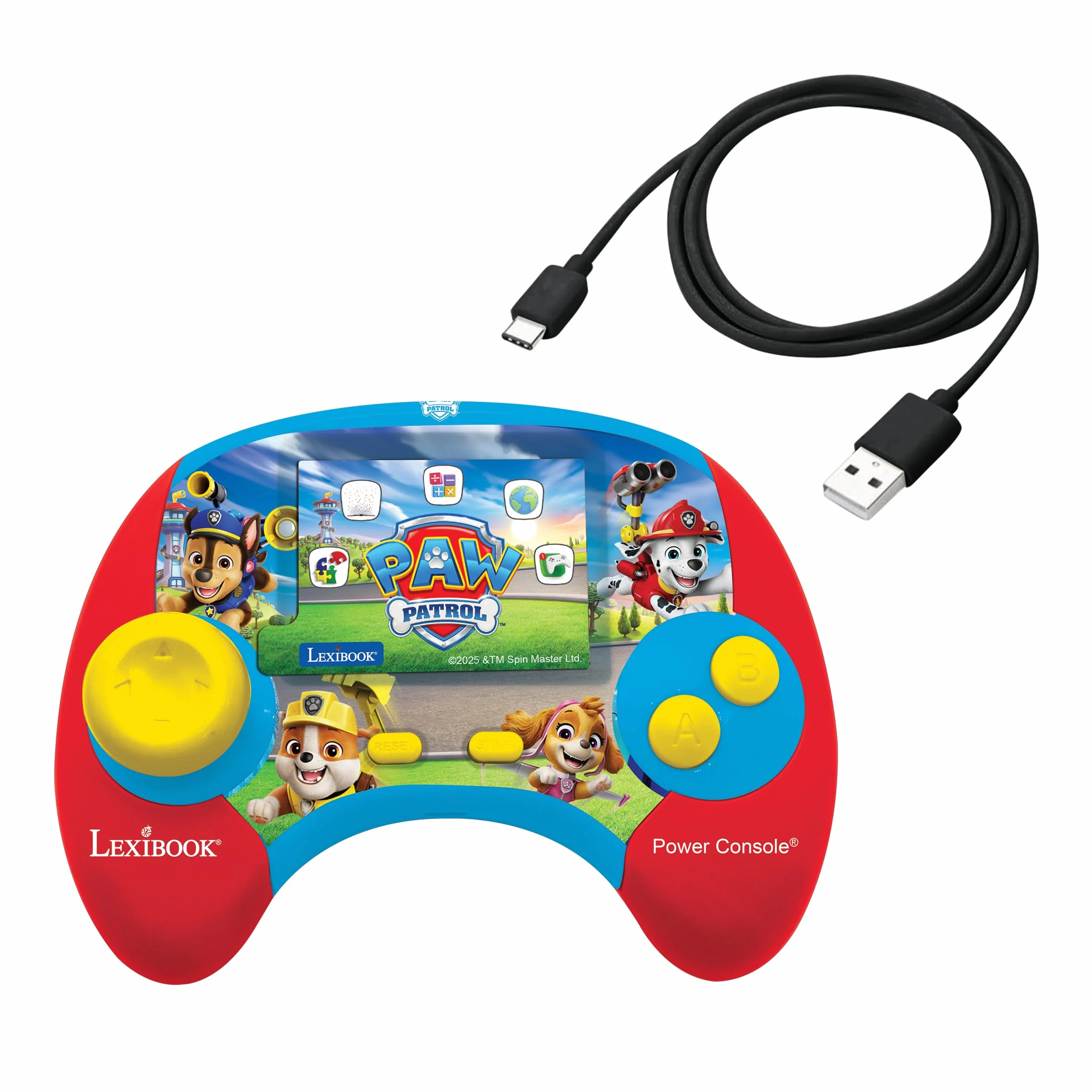 Lexibook La Pat' Patrouille Power Console Console de Jeux éducative bilingue Français/Anglais 100 activités JCG100PAi1