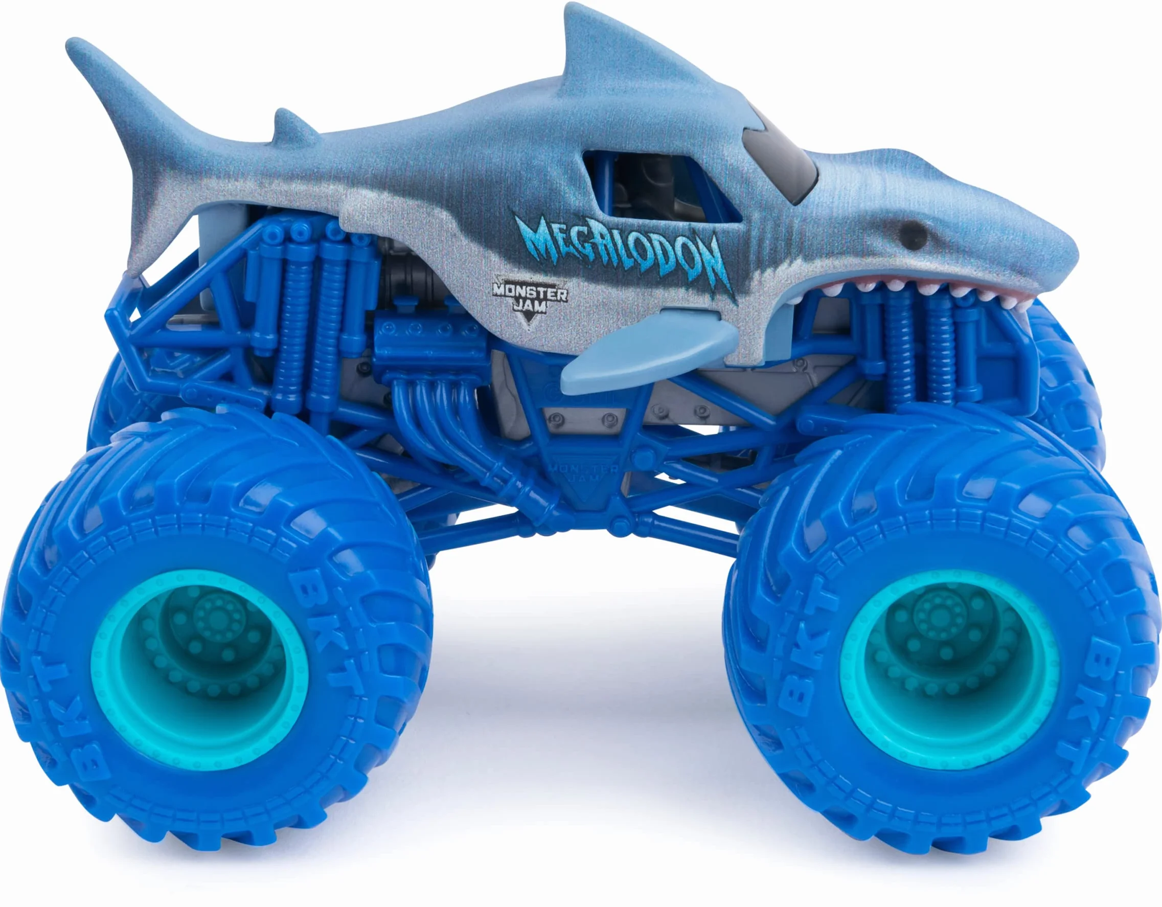Monster Jam Lot de 2 Originaux Batmobile vs. Megalodon Monster Trucks échelle 1:64
