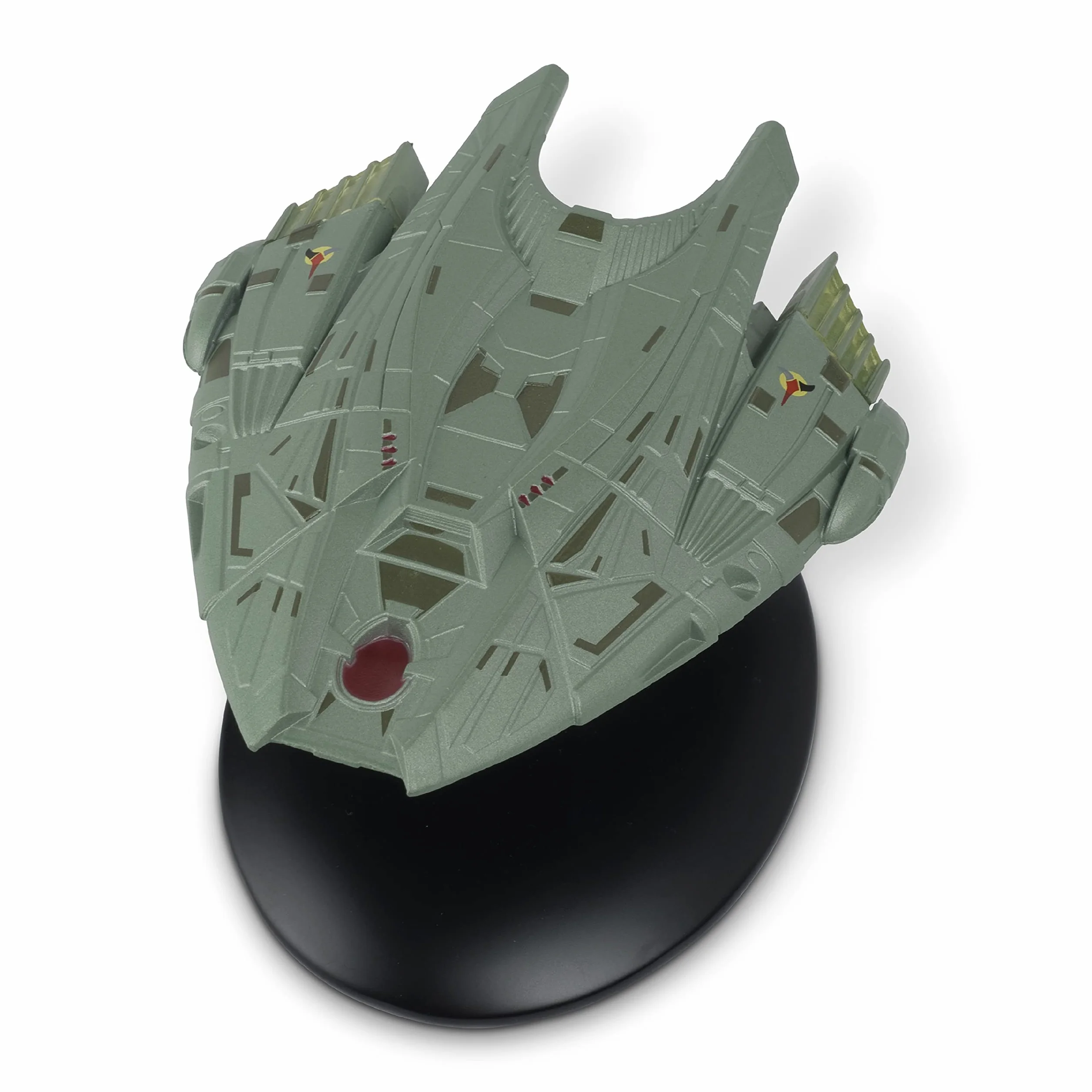 Eaglemoss Star Trek Starships Klingon Goroth Vaisseau Spatial Fonte Peinte à la Main Gris Noir