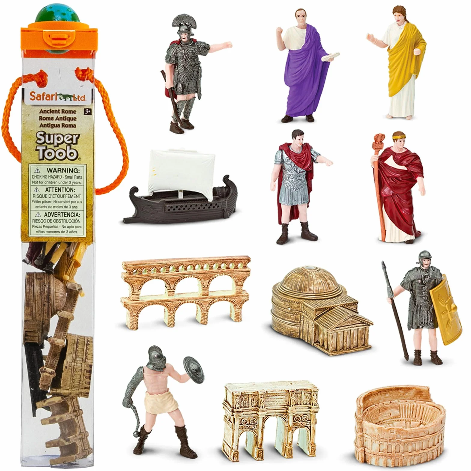 Toob Safari Super Rome Antique Miniatures Multicolore