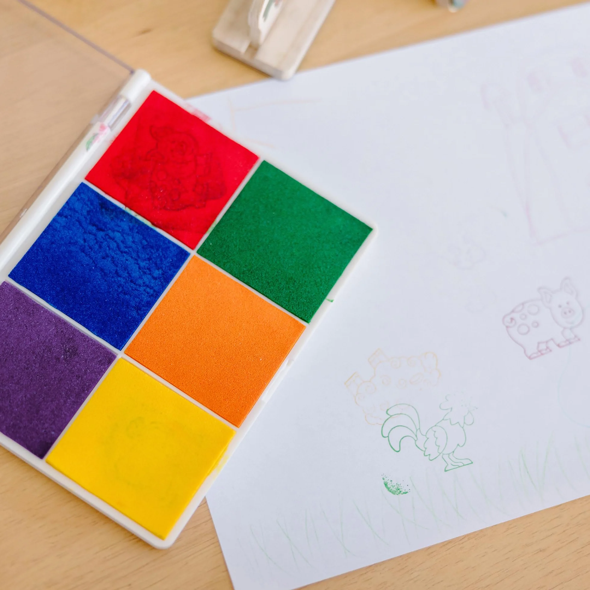 Melissa & Doug Tampon À Encre Arc-En-Ciel Couleurs Loisir Créatif Enfant Jouet D'Activité 3 Ans+