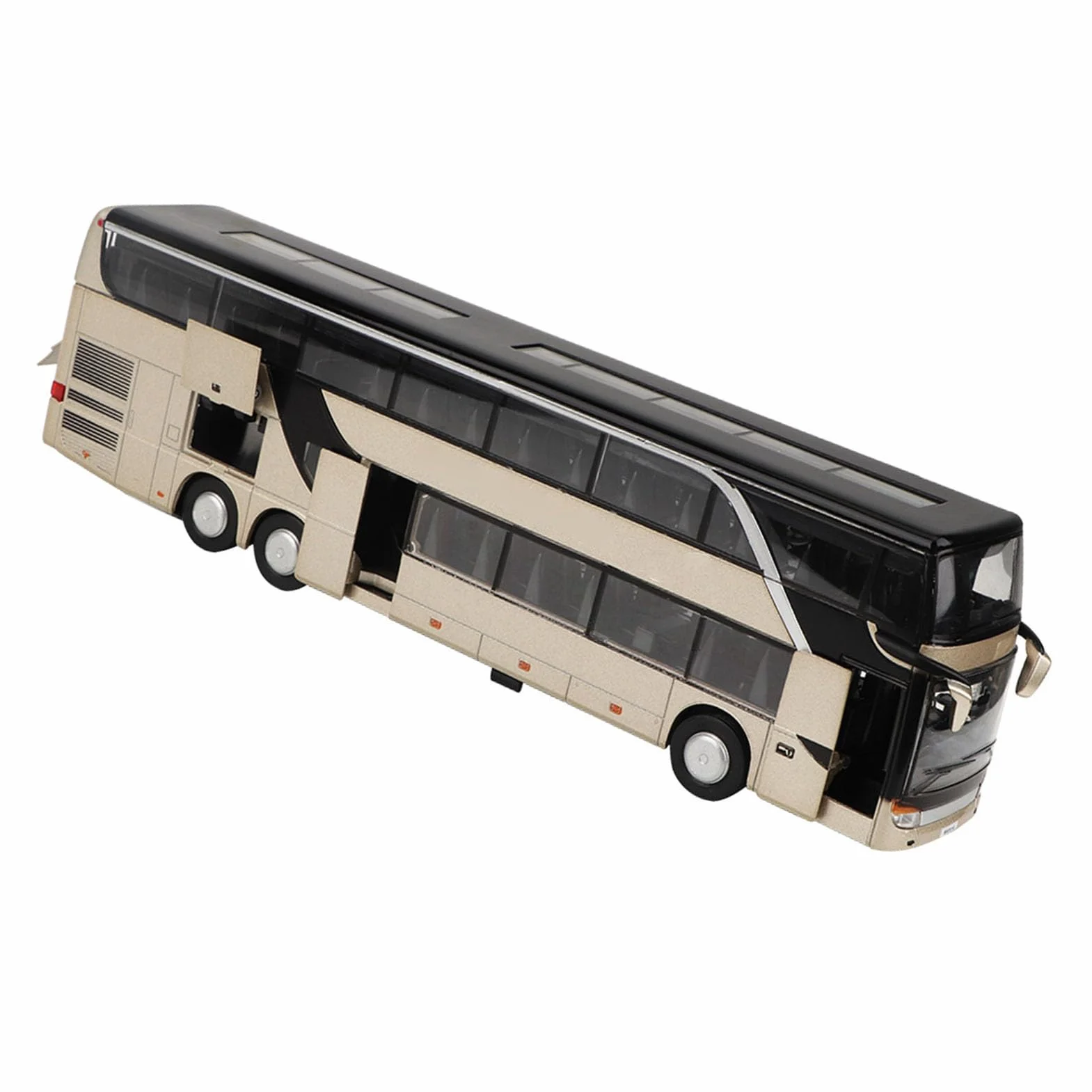 Bus électrique à Deux étages en Alliage LED Musique Lumière Jouet Cadeau Enfants Résistant aux Chutes