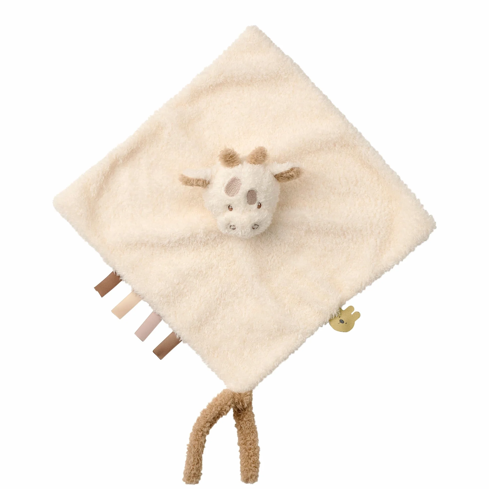 Nattou Doudou Plat en Polyester Girafe 39 x 39 cm Teddy Blanc
