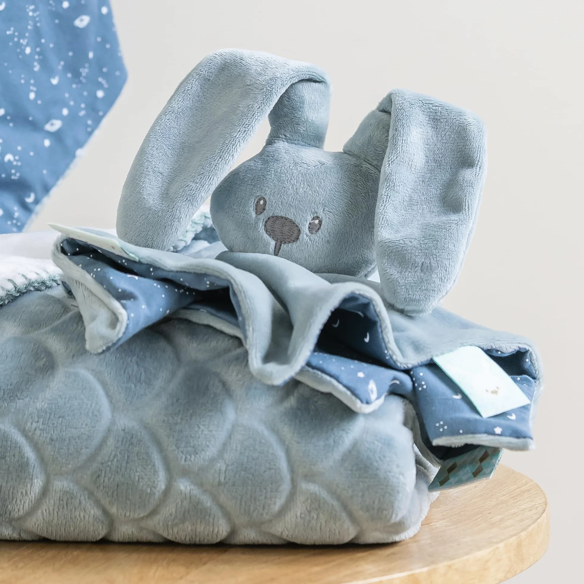 Nattou Couverture Lapin Supersoft 75 x 100 cm Polyester Turquoise