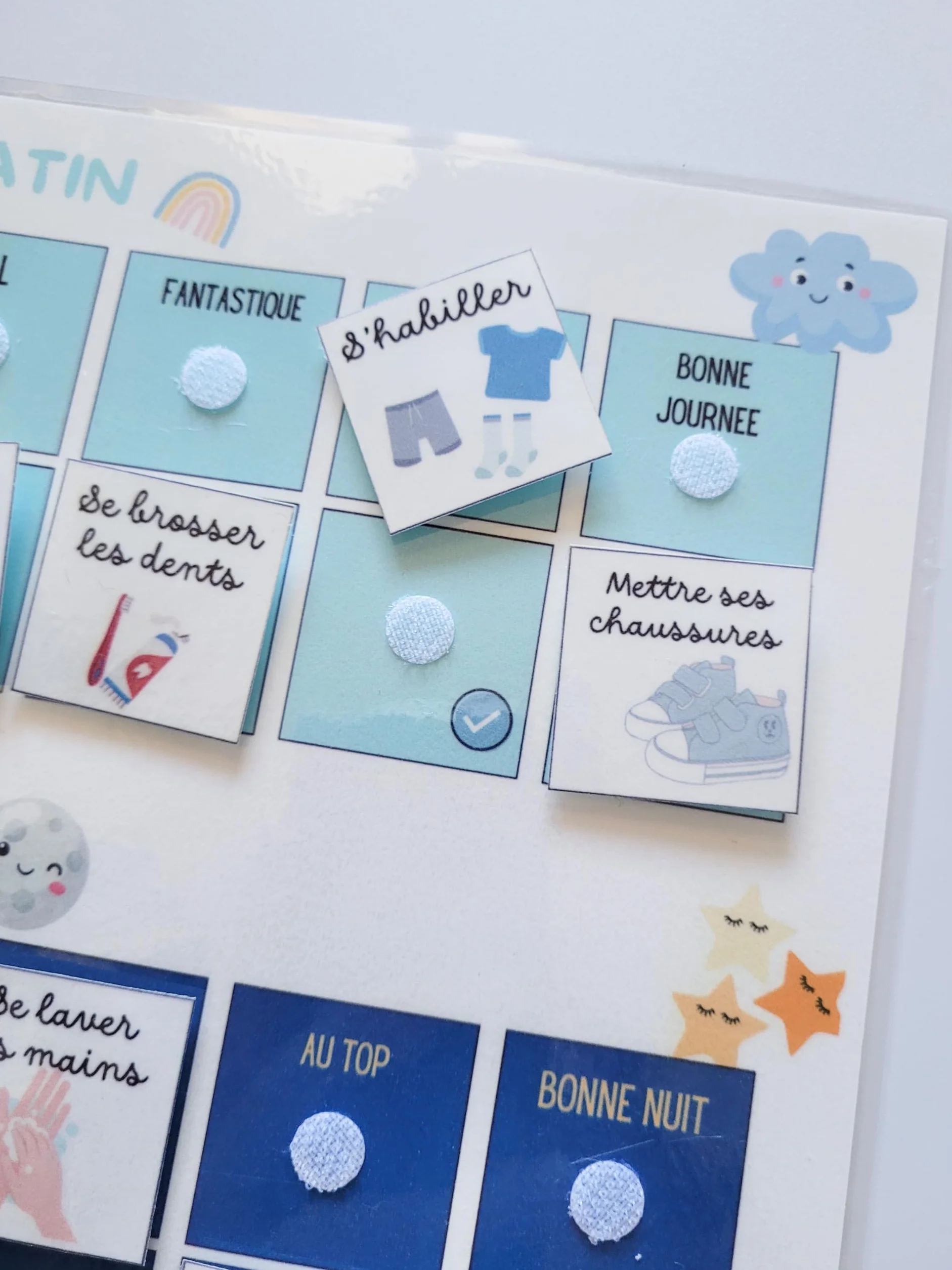 Tableau de Routine journalière du Matin et du Soir pour Enfant