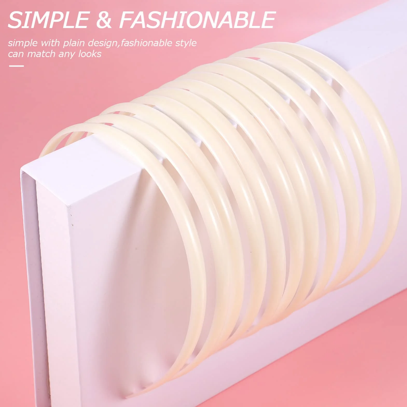 Lot de 12 têtes blanches en plastique pour bricolage femme fille