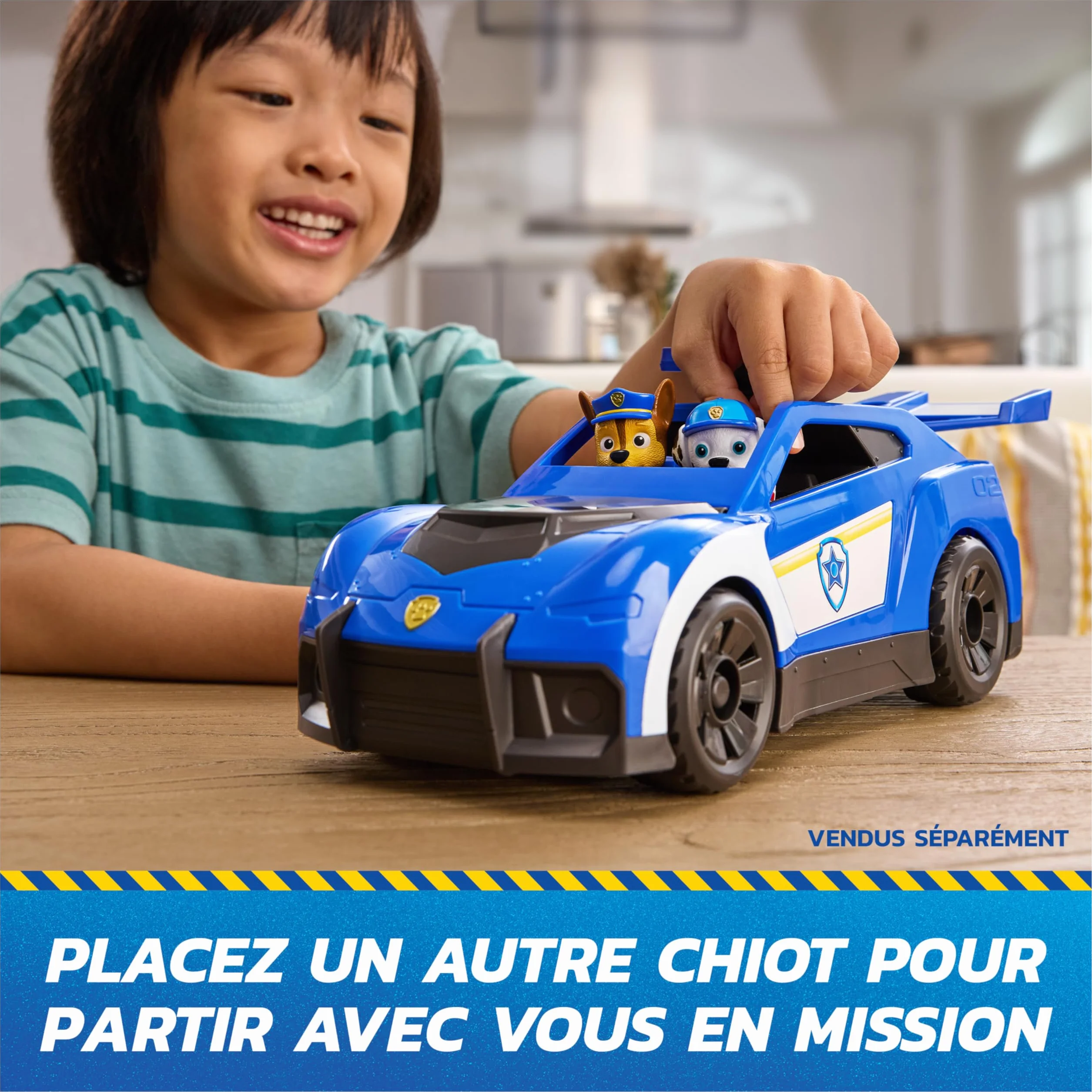 Paw Patrol Pat Patrouille Véhicule Interactif Chase Search & Rescue Mission Détectives Voiture Figurine À Collectionner Jouet Enfant 3 Ans+