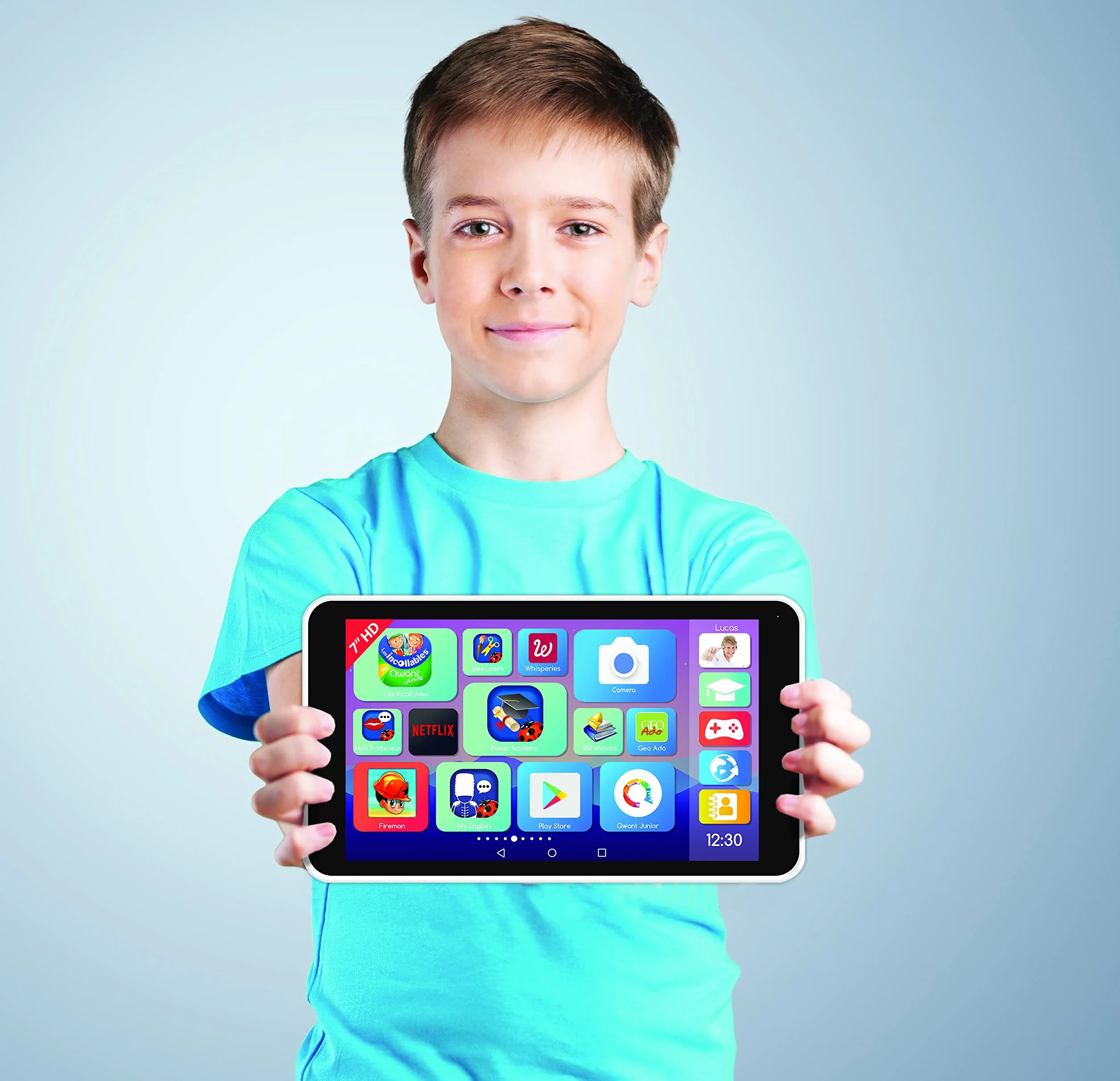 Lexibook, Tablet Master 7, La Tablette Ludo-Éducative 7” avec Pochette Incluse, TL70FR