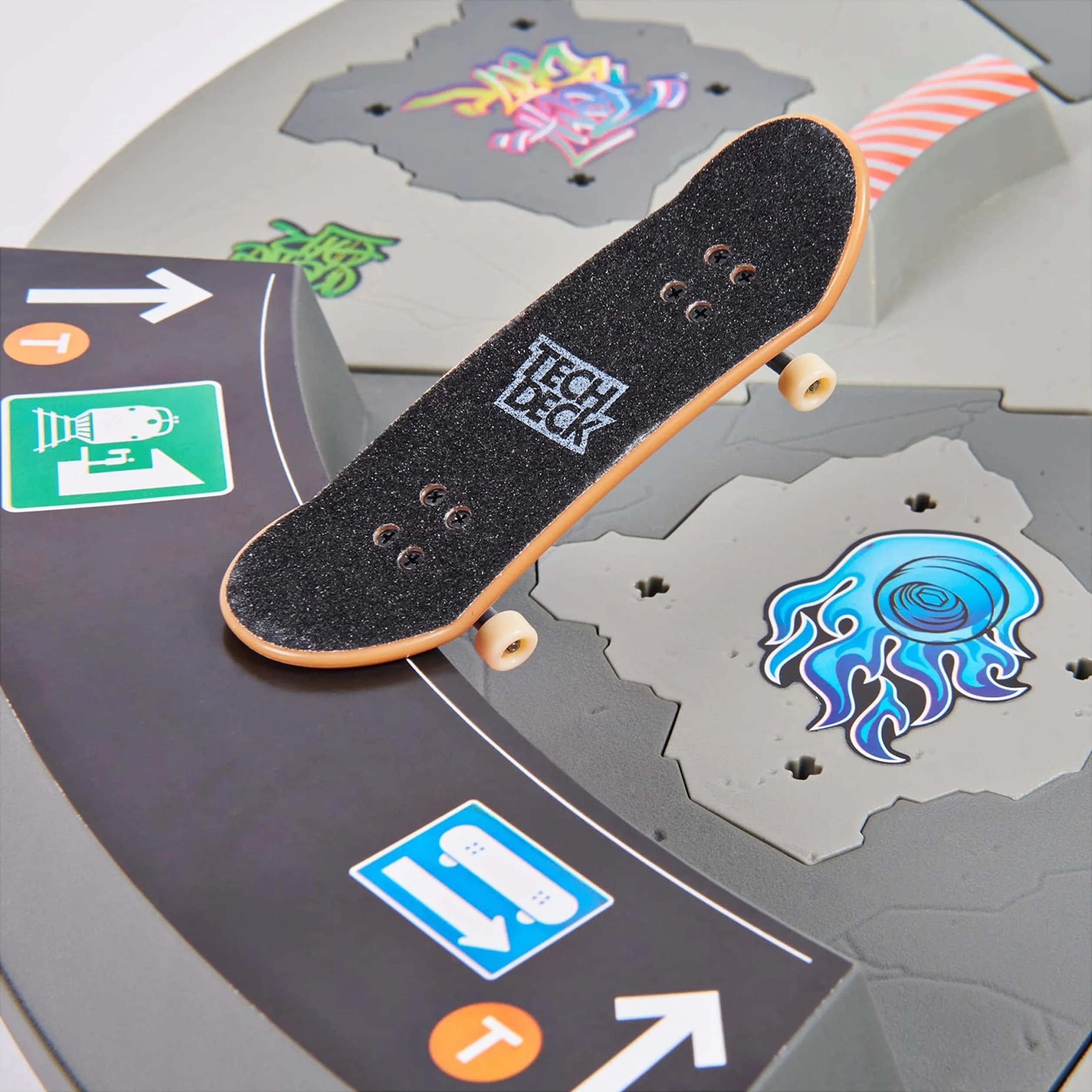 Tech Deck Finger Skate Rampe Motorisée Rotative 360° 50 cm - X-Connect - Jouet Enfant 6 Ans+