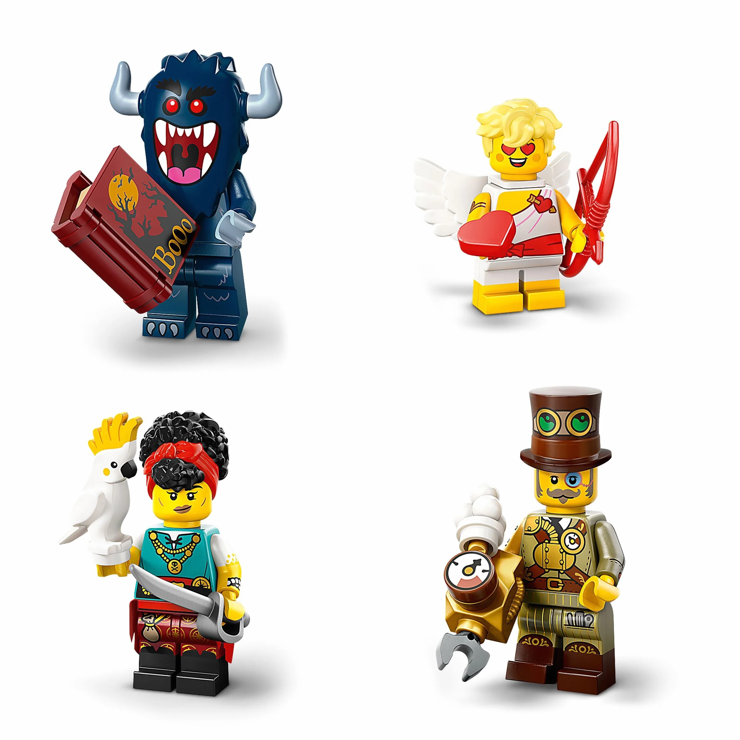 LEGO Minifigures Série 27 71048 12 Personnages Surprises Boîte Mystère Cupidon Collectionneuse de Peluches Jouet 5 Ans