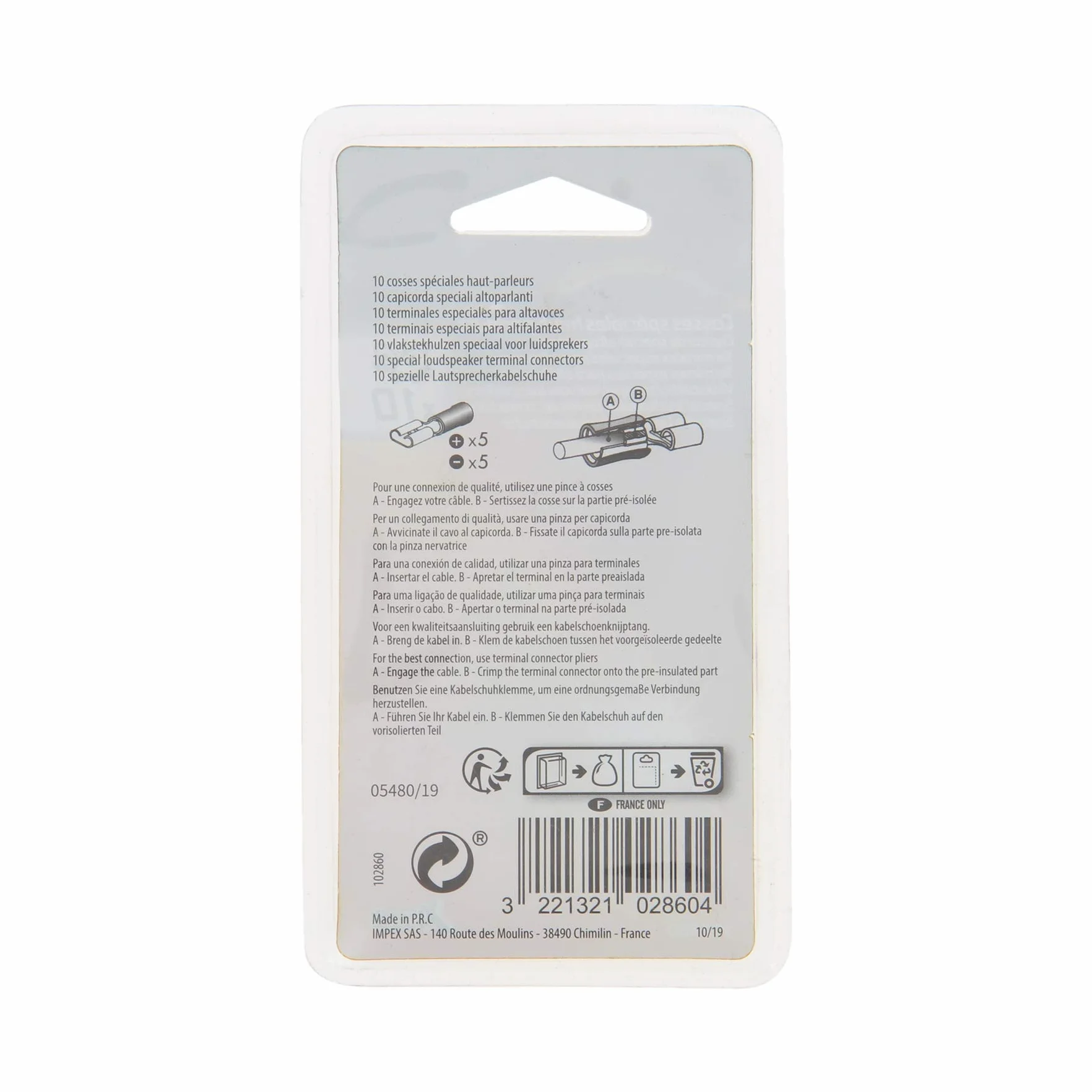 XL Tech 10 cosses spéciales haut parleur rouge