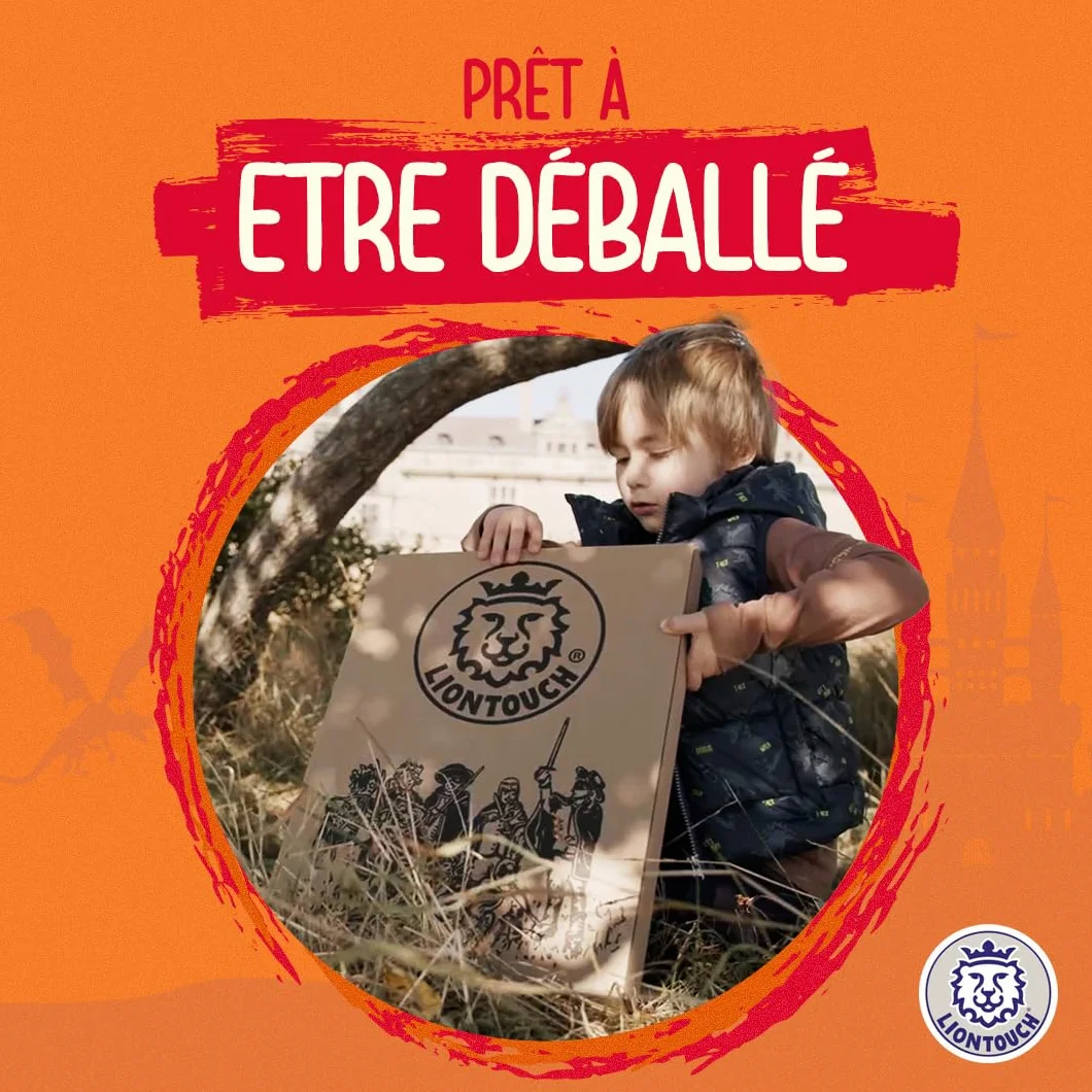 Liontouch Épée et Bouclier Dragon Ambré Ensemble Chevalier Médiéval Enfants 3-8 Ans Armes Sûres Déguisement