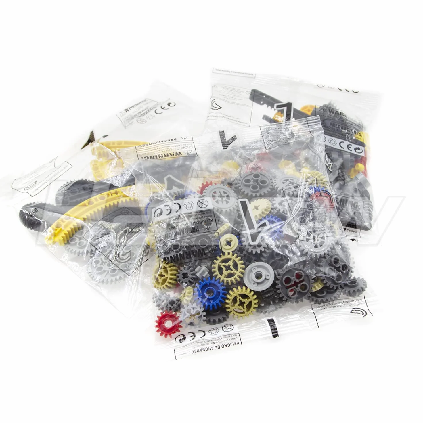 Habow 233pcs Technic-Parts Gears Axle-Pin-Connector Compatible avec Marques de Blocs de Construction Grand Public Cam Worm Cogs Gears Steering Parts Kit