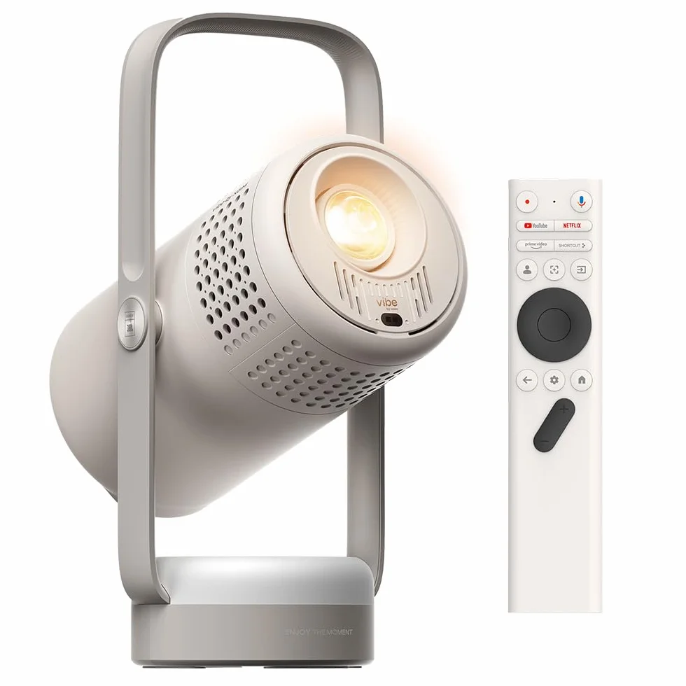 XGIMI Vibe One Projecteur Portable 1080P Batterie Intégrée Google TV Netflix Sound by JBL Autofocus