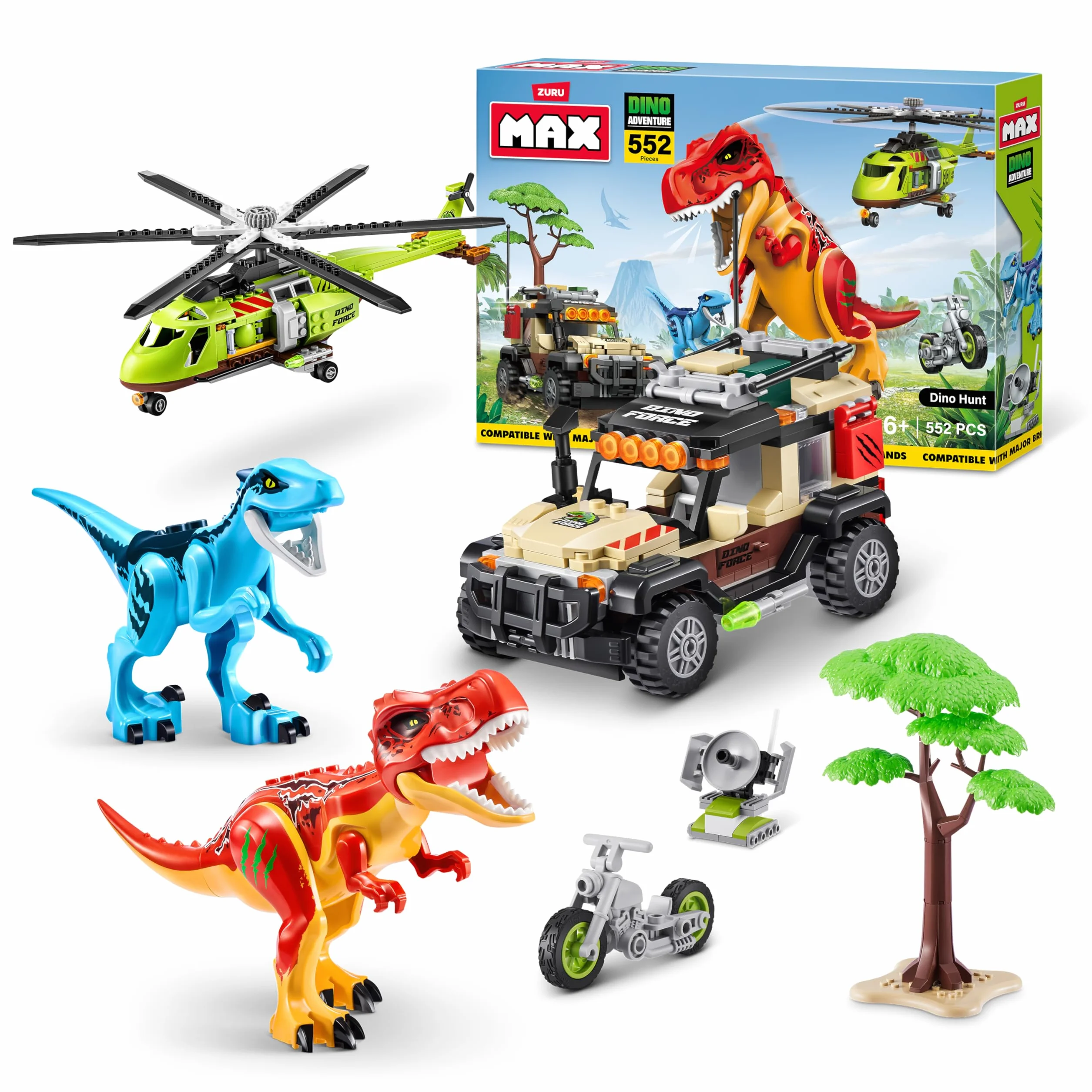 MAX-Dino Adventure US Series 1 Boîte de jeu Assortiment 552 pièces